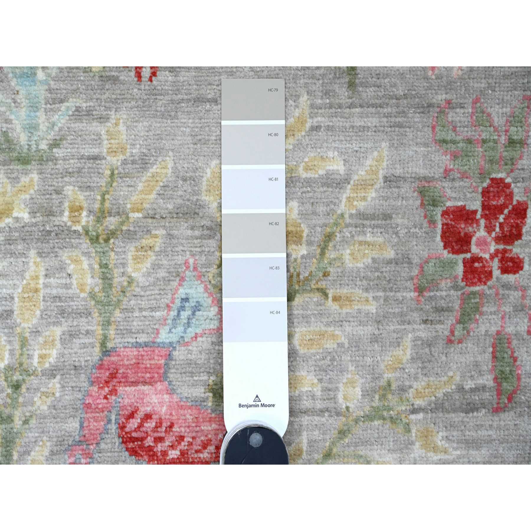 Oushak-And-Peshawar-Hand-Knotted-Rug-449205