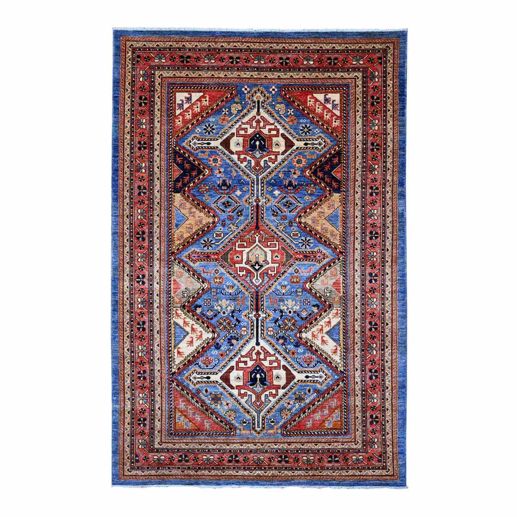 Oushak-And-Peshawar-Hand-Knotted-Rug-449220