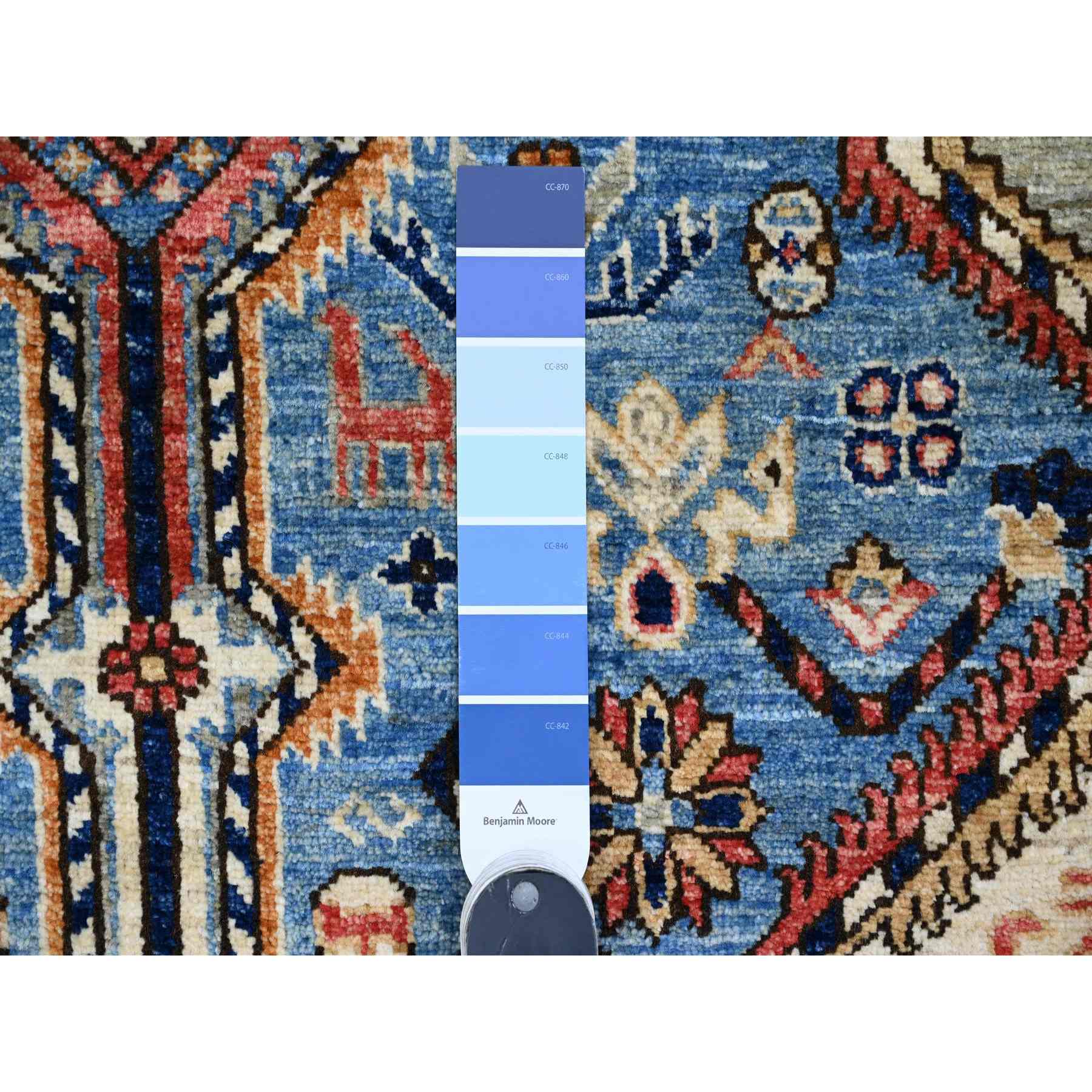 Oushak-And-Peshawar-Hand-Knotted-Rug-449220