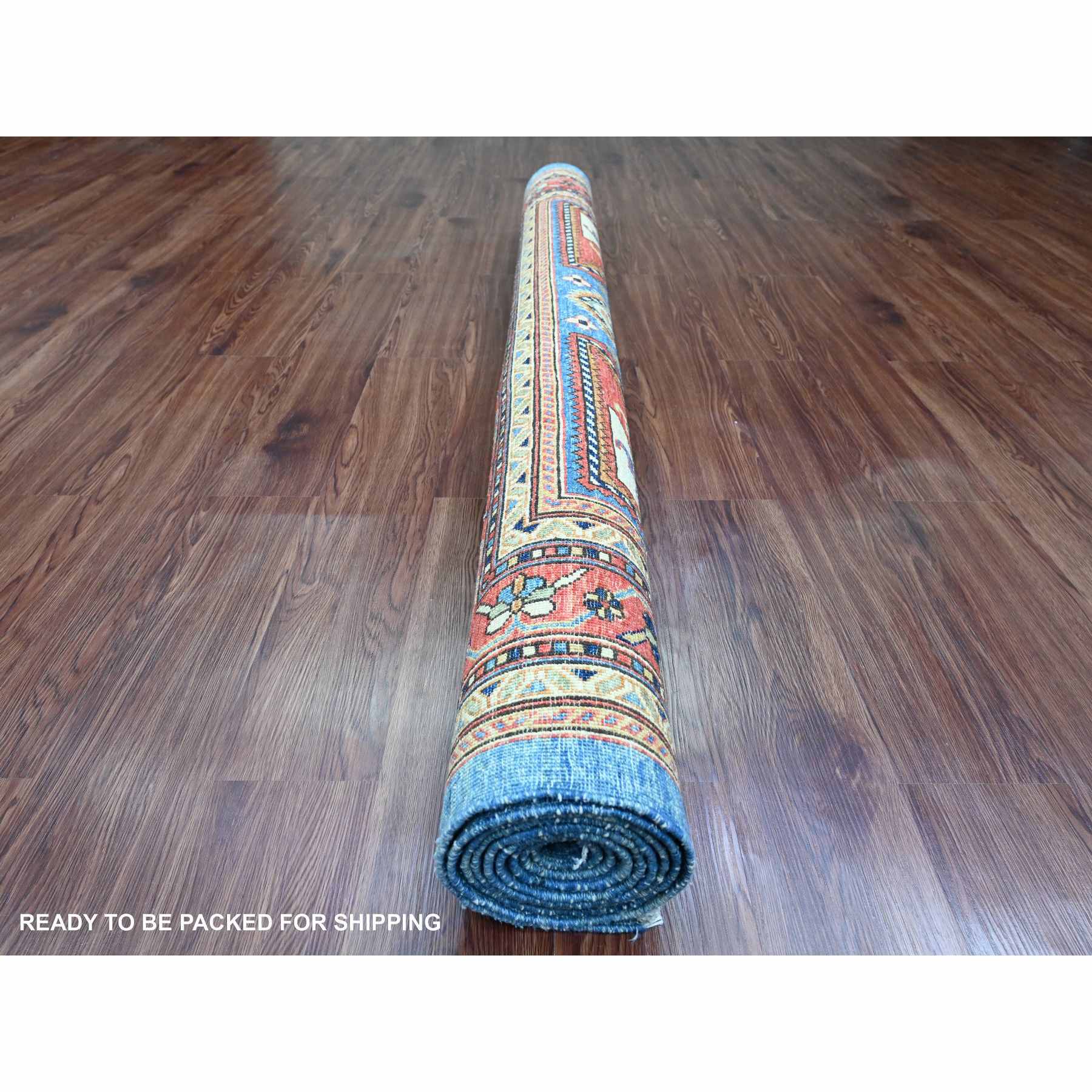 Oushak-And-Peshawar-Hand-Knotted-Rug-449220