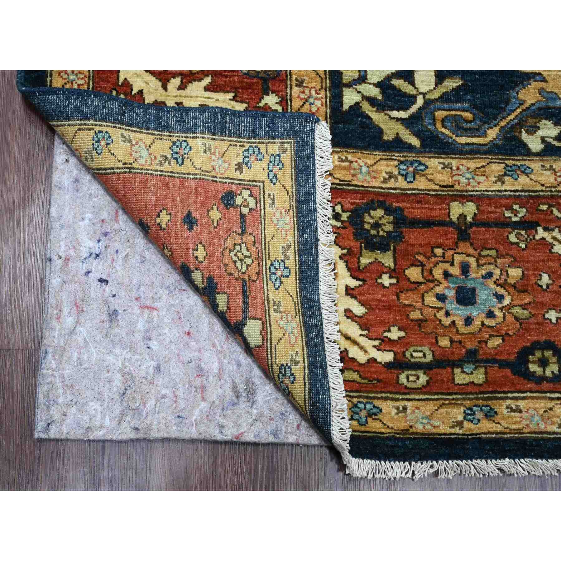 Oushak-And-Peshawar-Hand-Knotted-Rug-449260