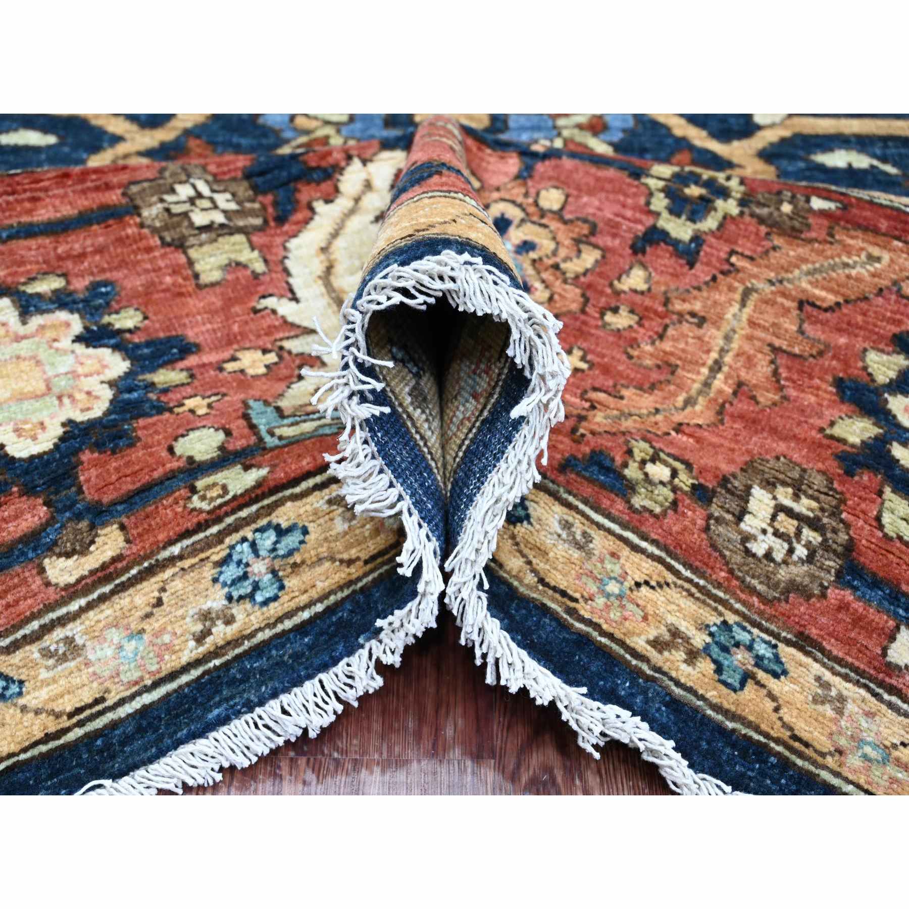 Oushak-And-Peshawar-Hand-Knotted-Rug-449260