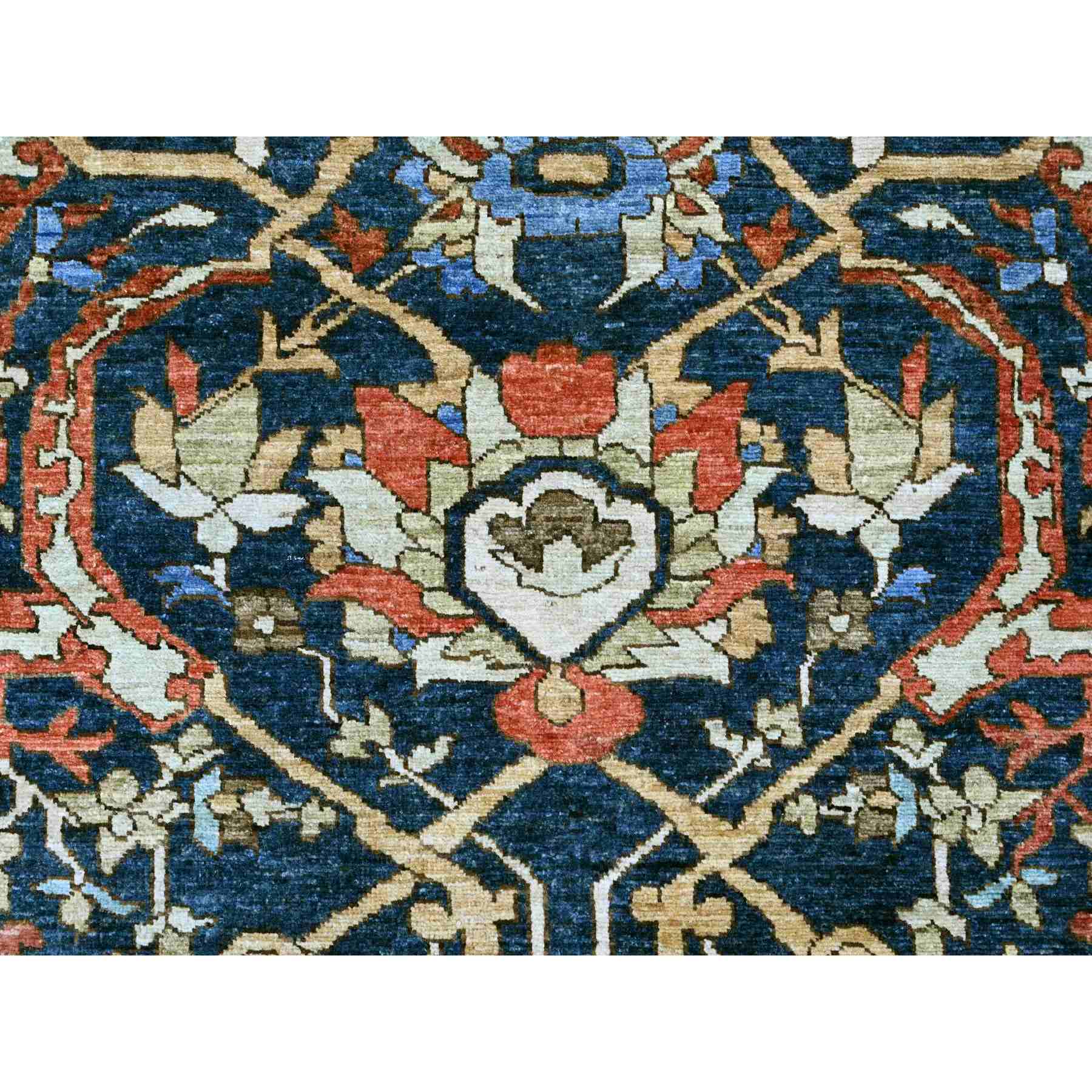 Oushak-And-Peshawar-Hand-Knotted-Rug-449260