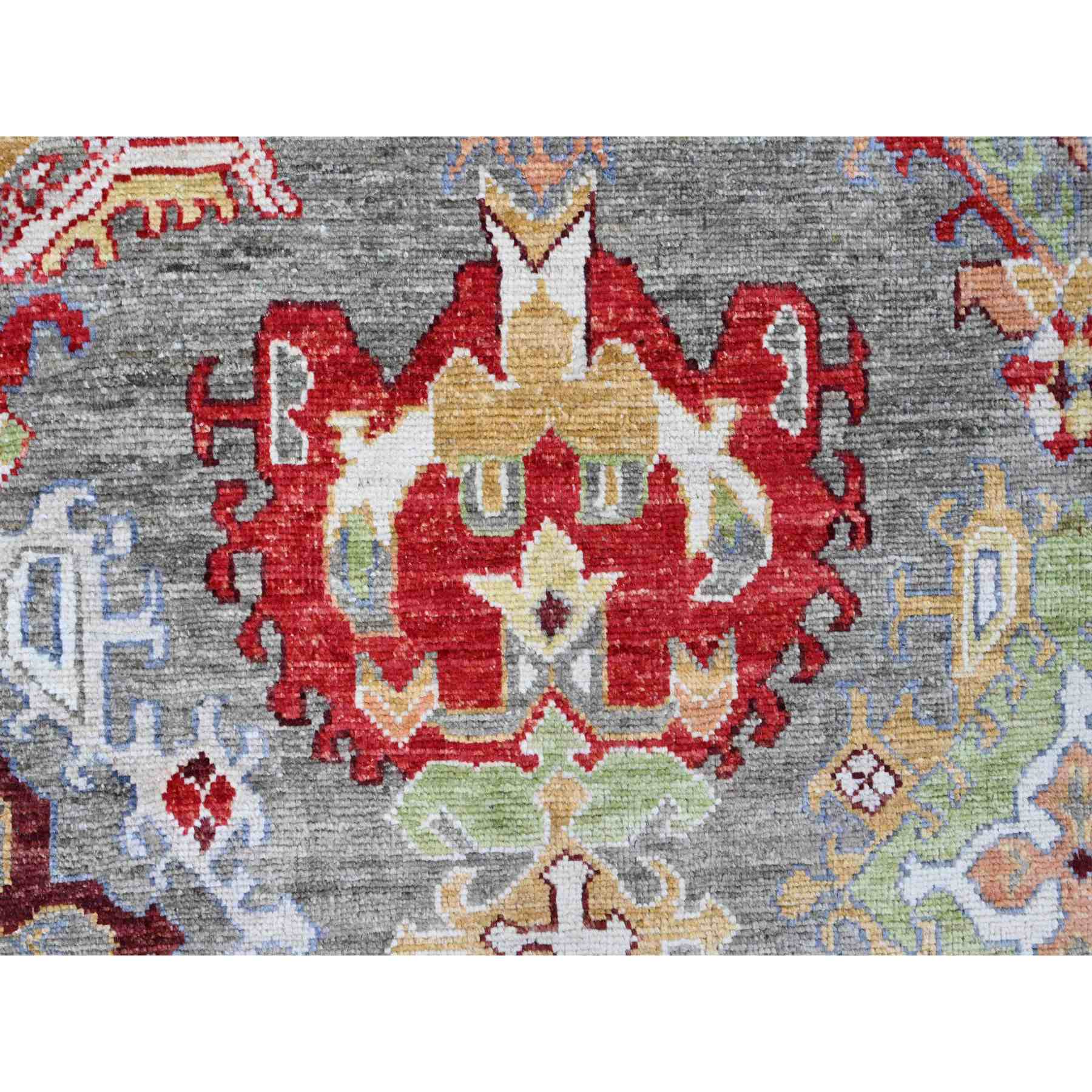 Oushak-And-Peshawar-Hand-Knotted-Rug-449295