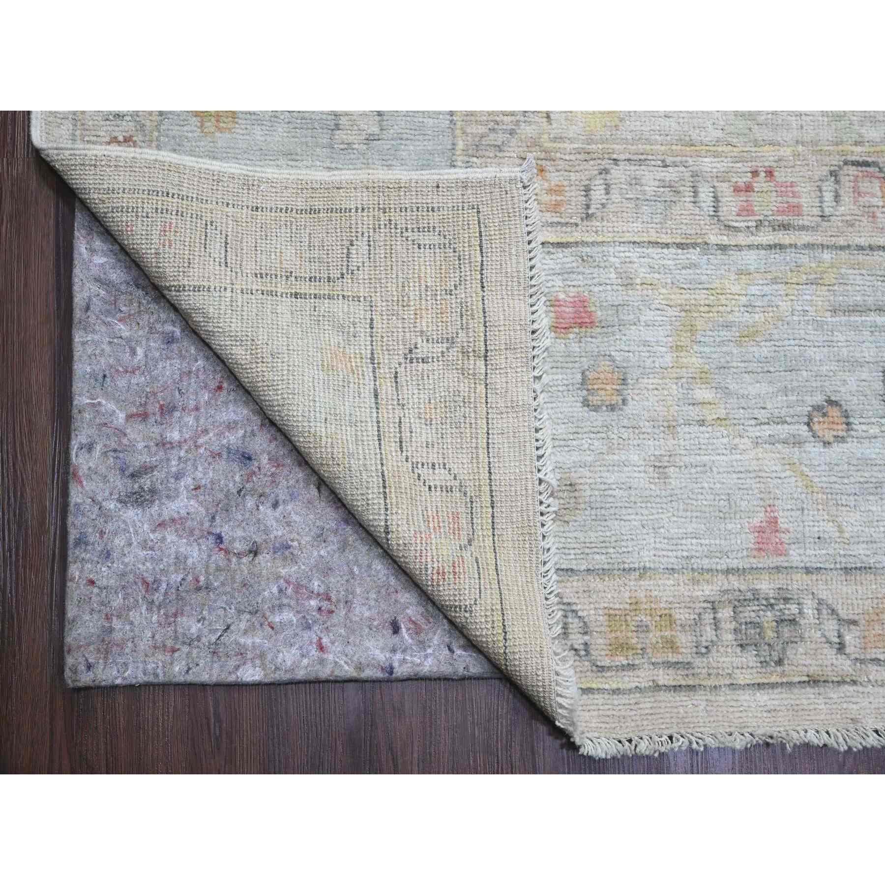 Oushak-And-Peshawar-Hand-Knotted-Rug-449305