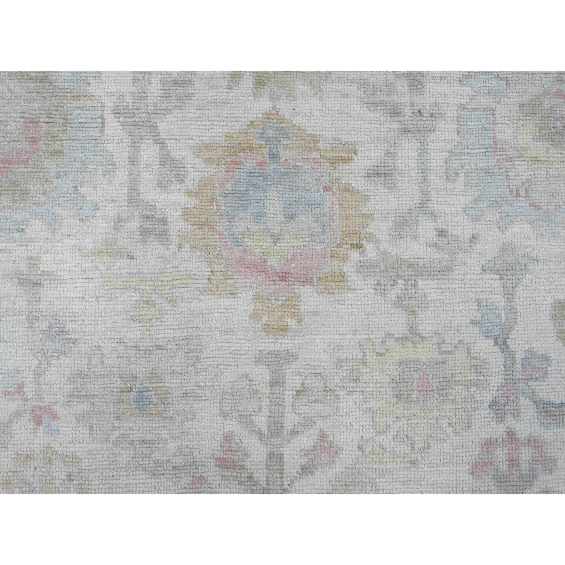 Oushak-And-Peshawar-Hand-Knotted-Rug-449315