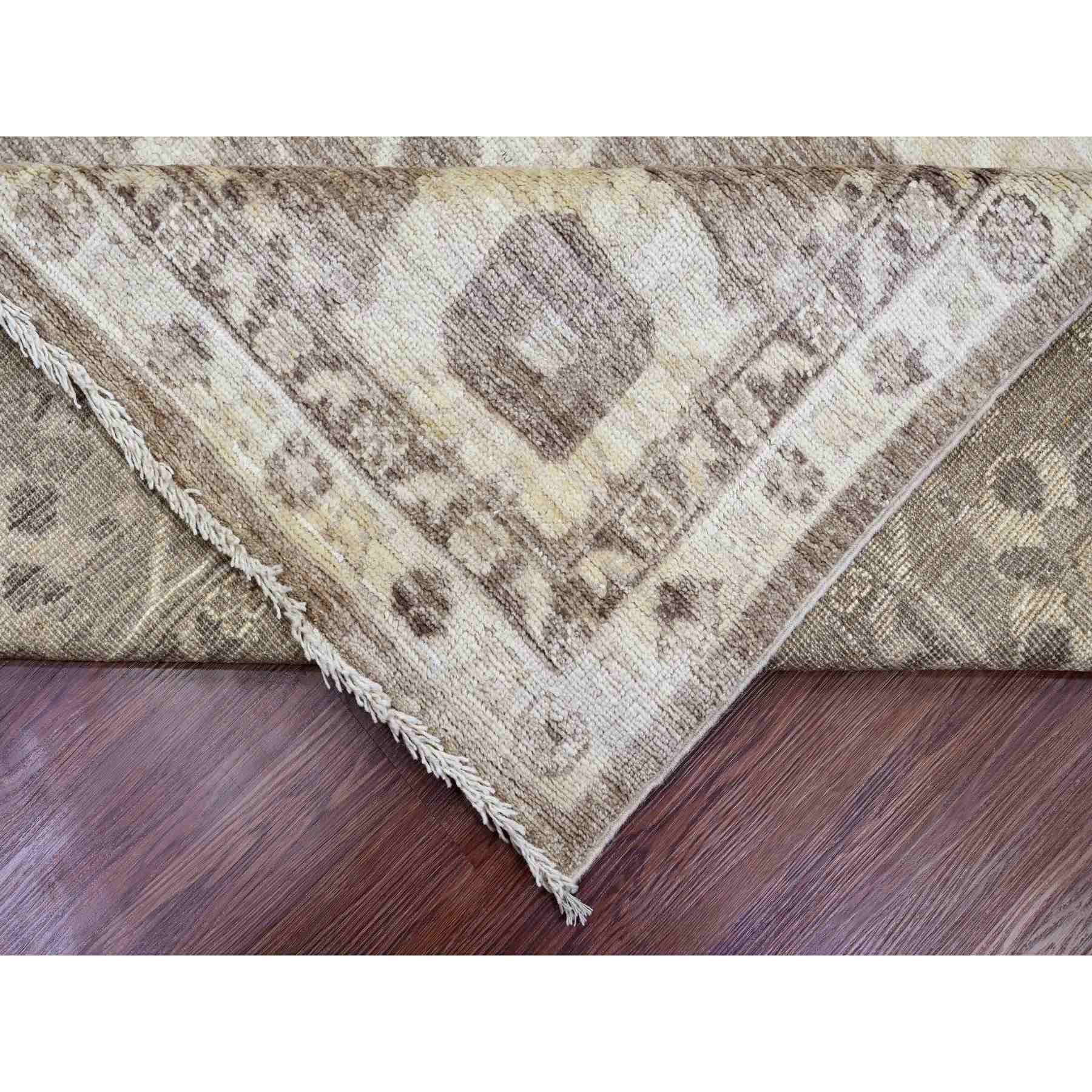 Oushak-And-Peshawar-Hand-Knotted-Rug-449335