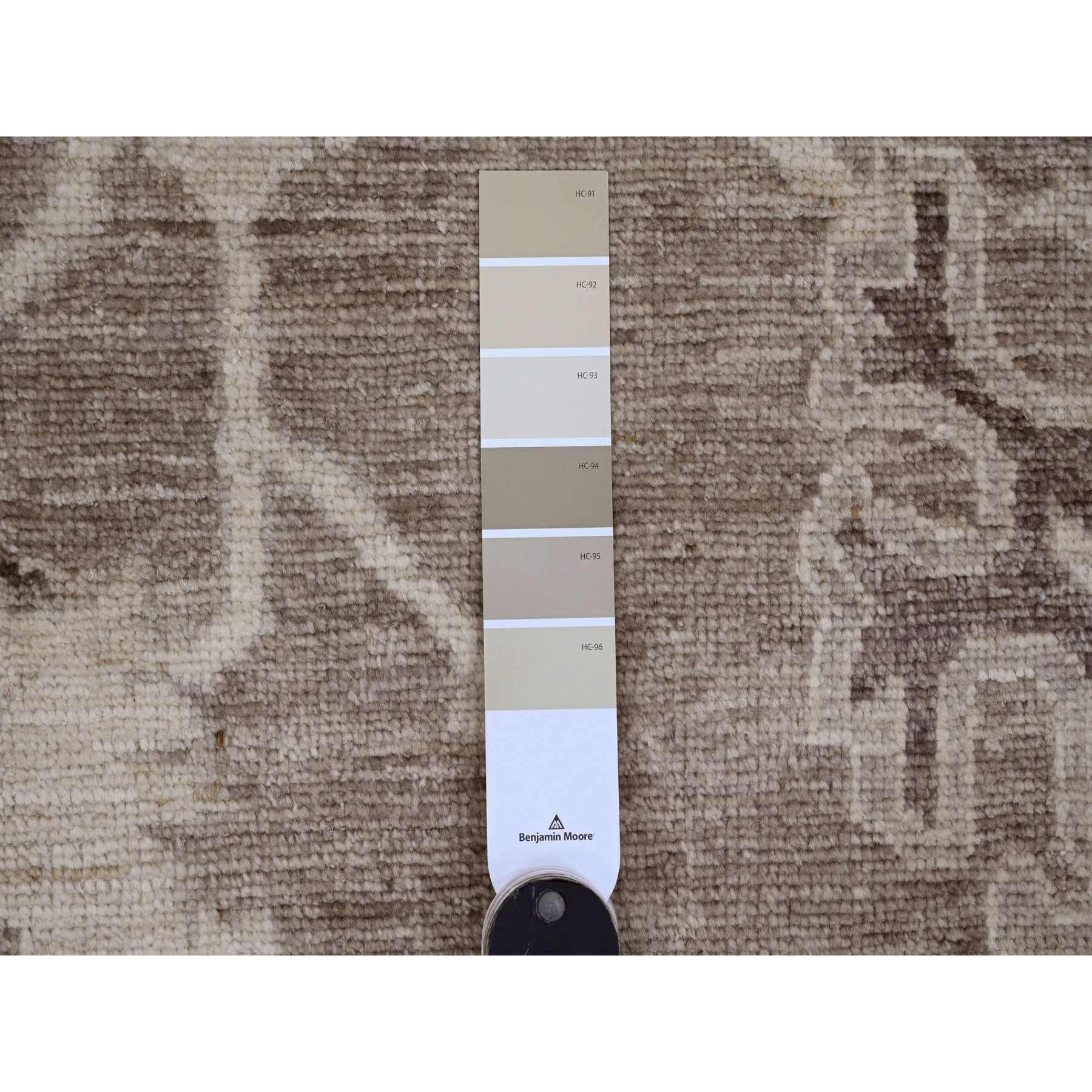 Oushak-And-Peshawar-Hand-Knotted-Rug-449335