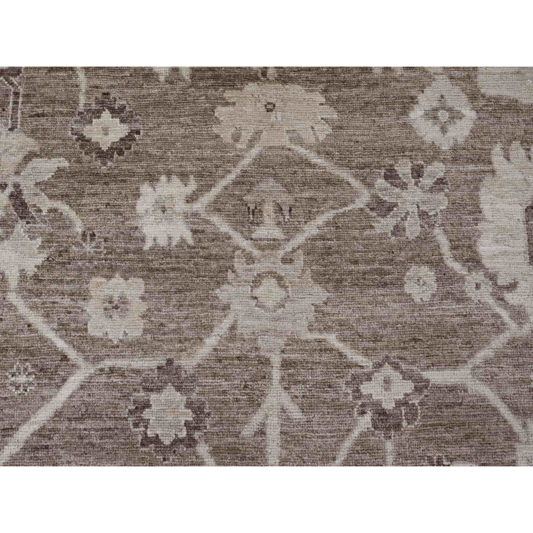 Oushak-And-Peshawar-Hand-Knotted-Rug-449335