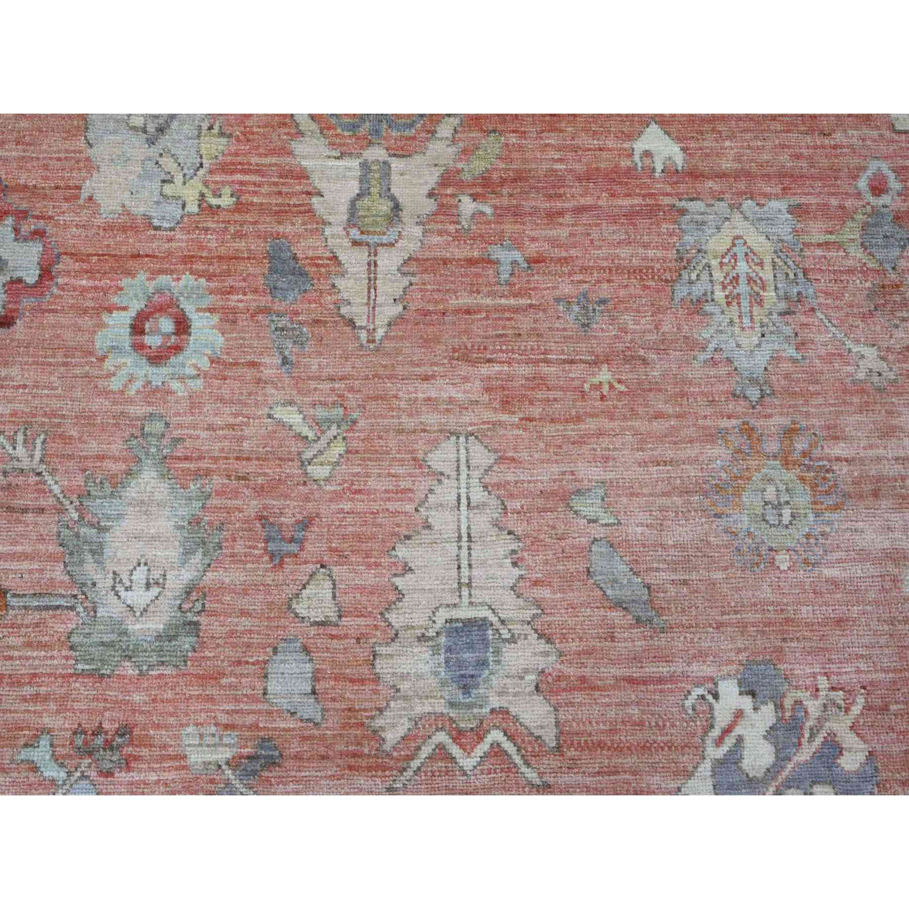 Oushak-And-Peshawar-Hand-Knotted-Rug-449345