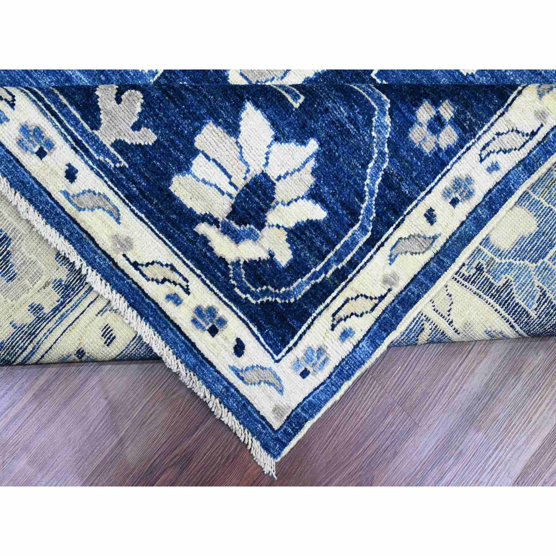 Oushak-And-Peshawar-Hand-Knotted-Rug-449355