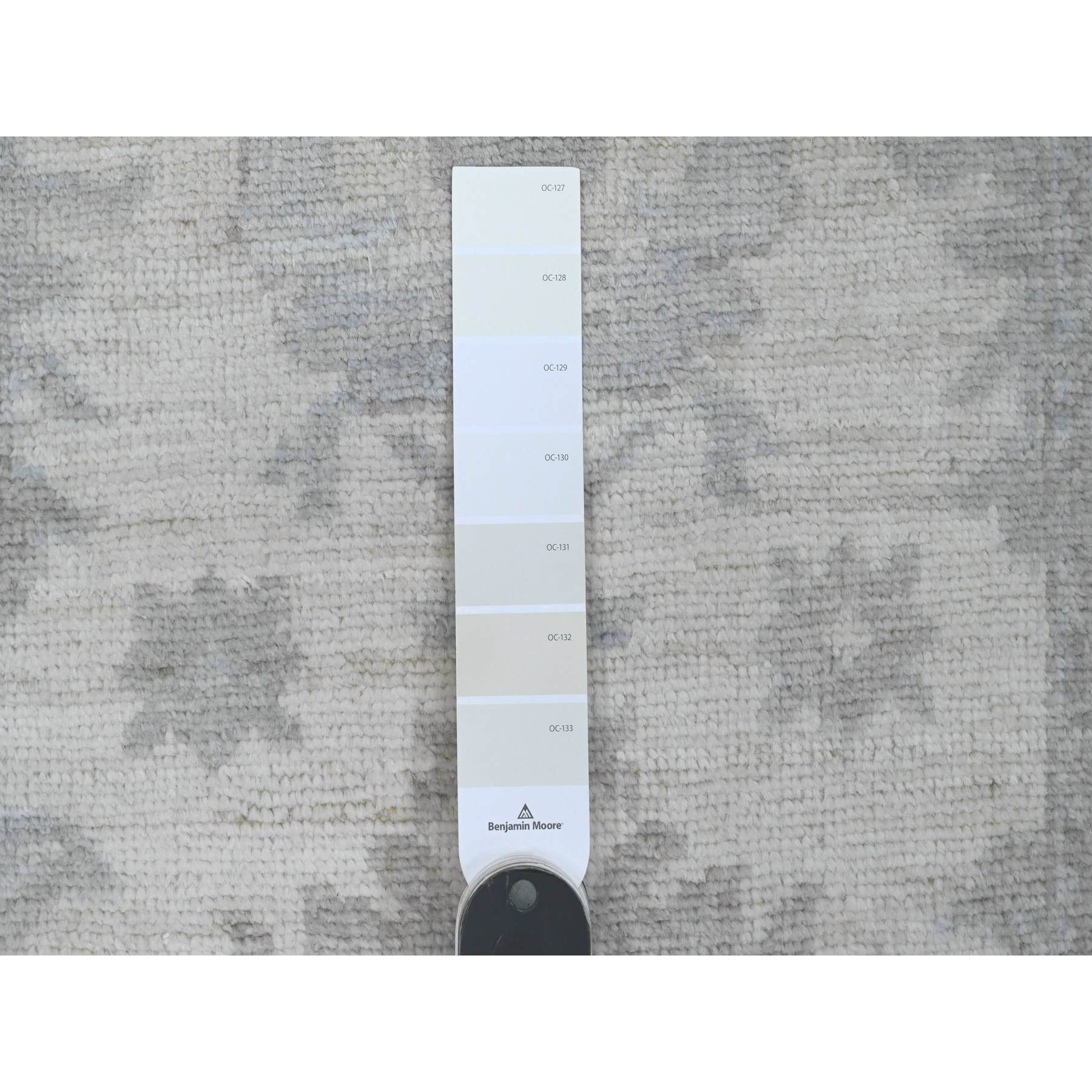 Oushak-And-Peshawar-Hand-Knotted-Rug-449380