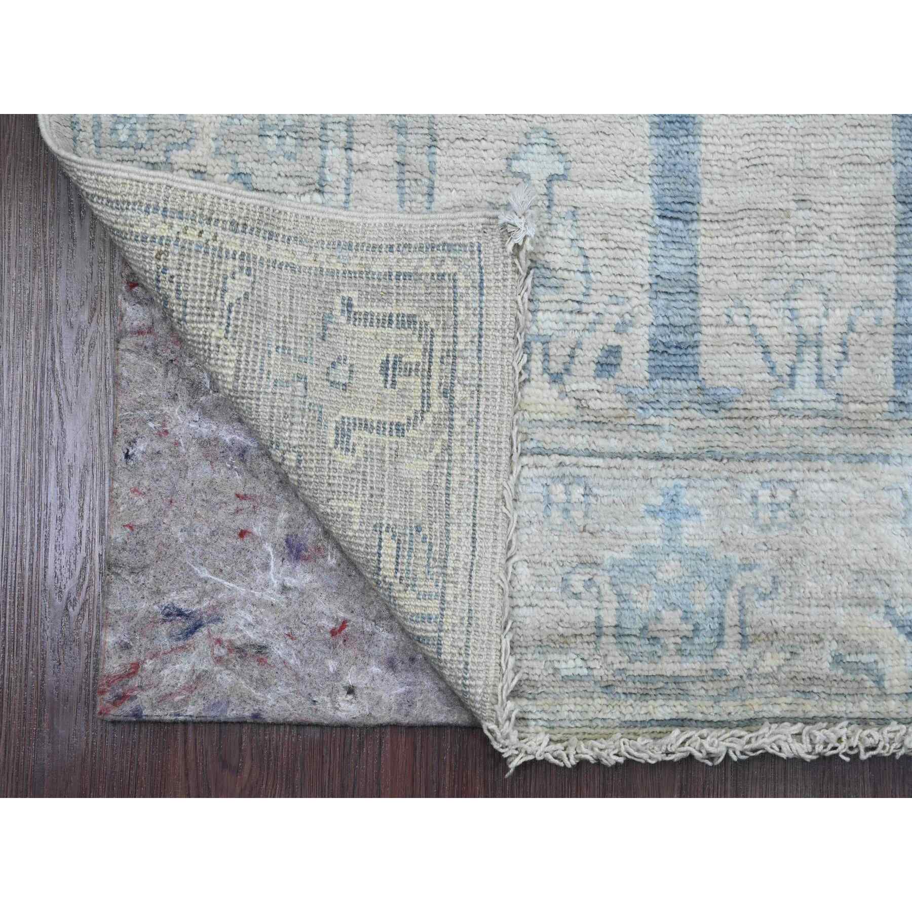 Oushak-And-Peshawar-Hand-Knotted-Rug-449390