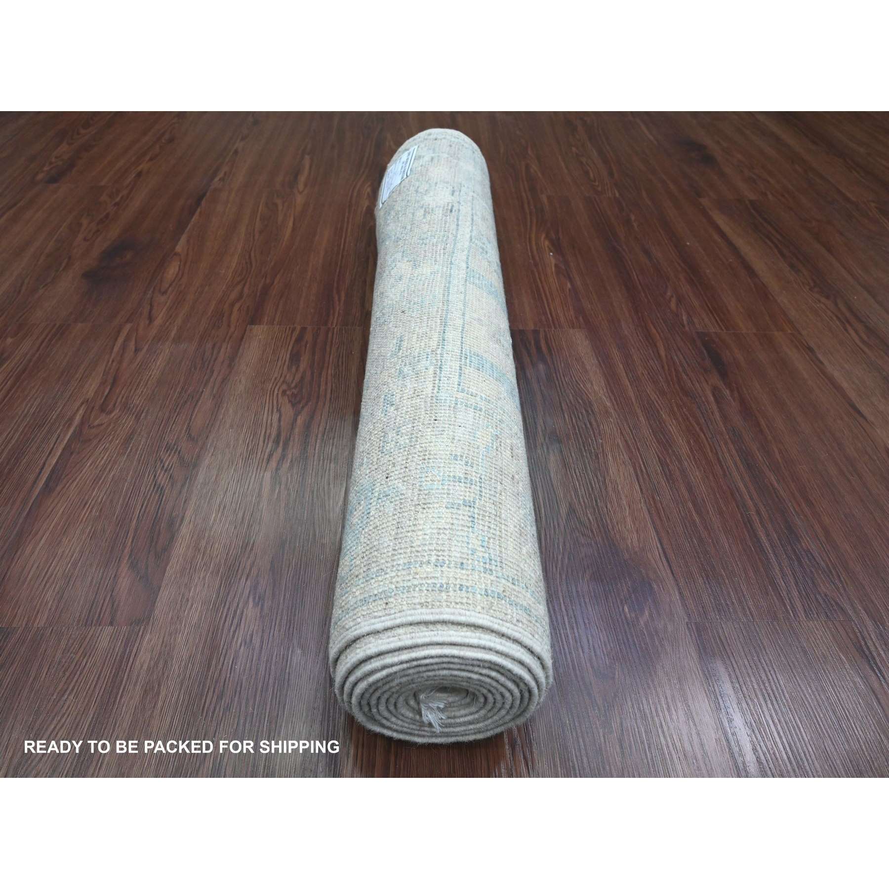 Oushak-And-Peshawar-Hand-Knotted-Rug-449390