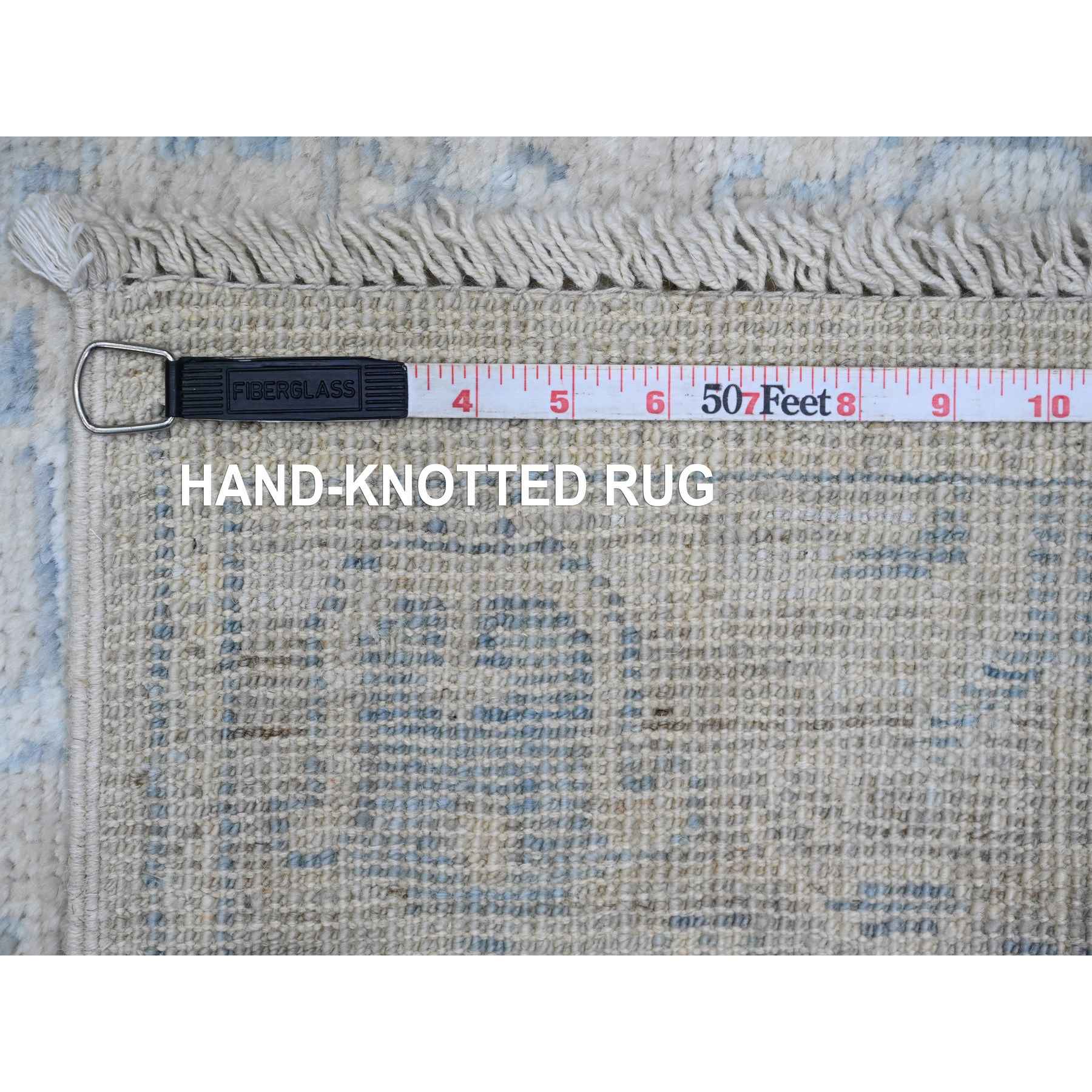Oushak-And-Peshawar-Hand-Knotted-Rug-449390