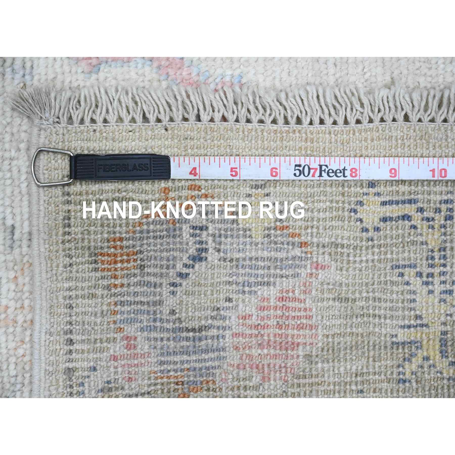 Oushak-And-Peshawar-Hand-Knotted-Rug-449395