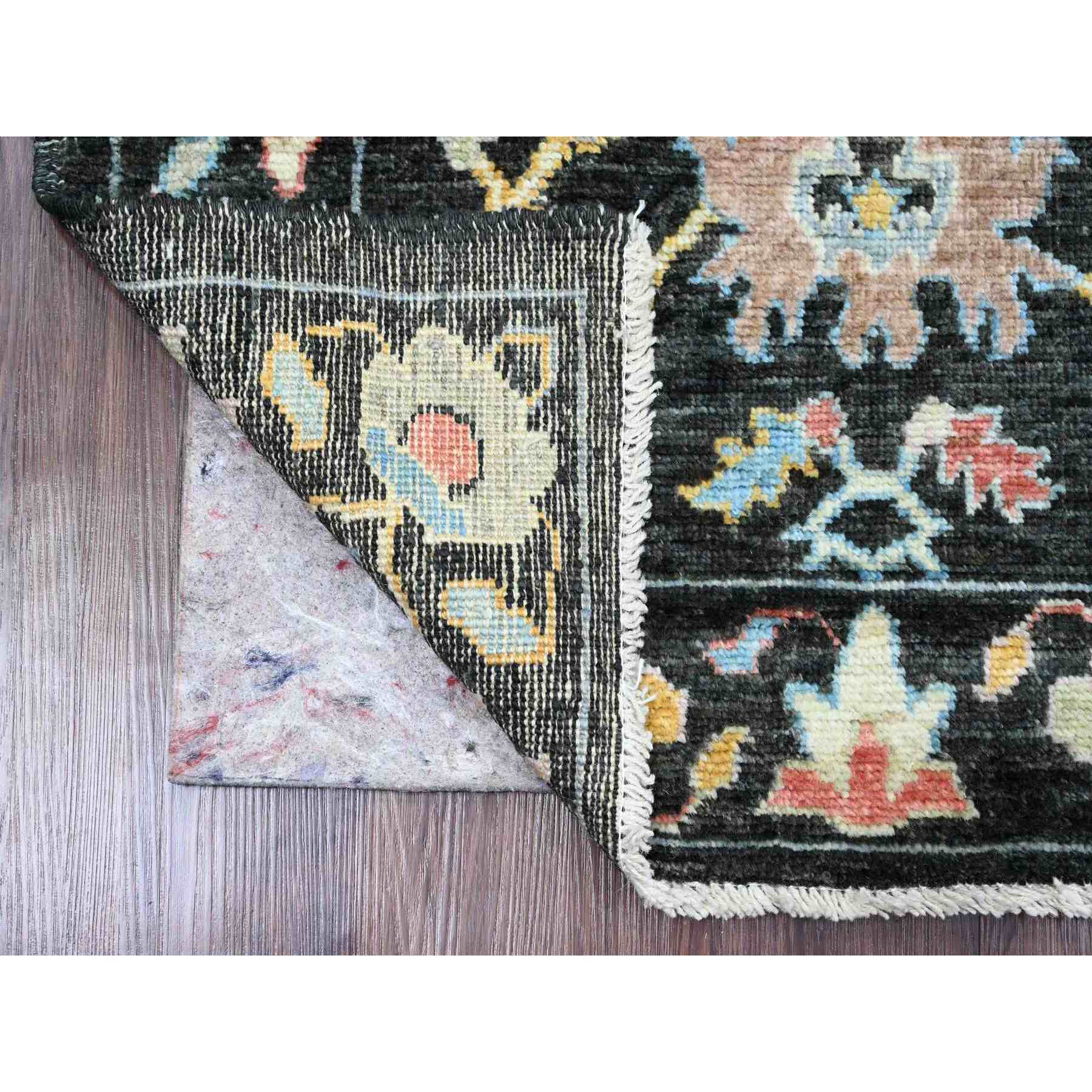 Oushak-And-Peshawar-Hand-Knotted-Rug-449430