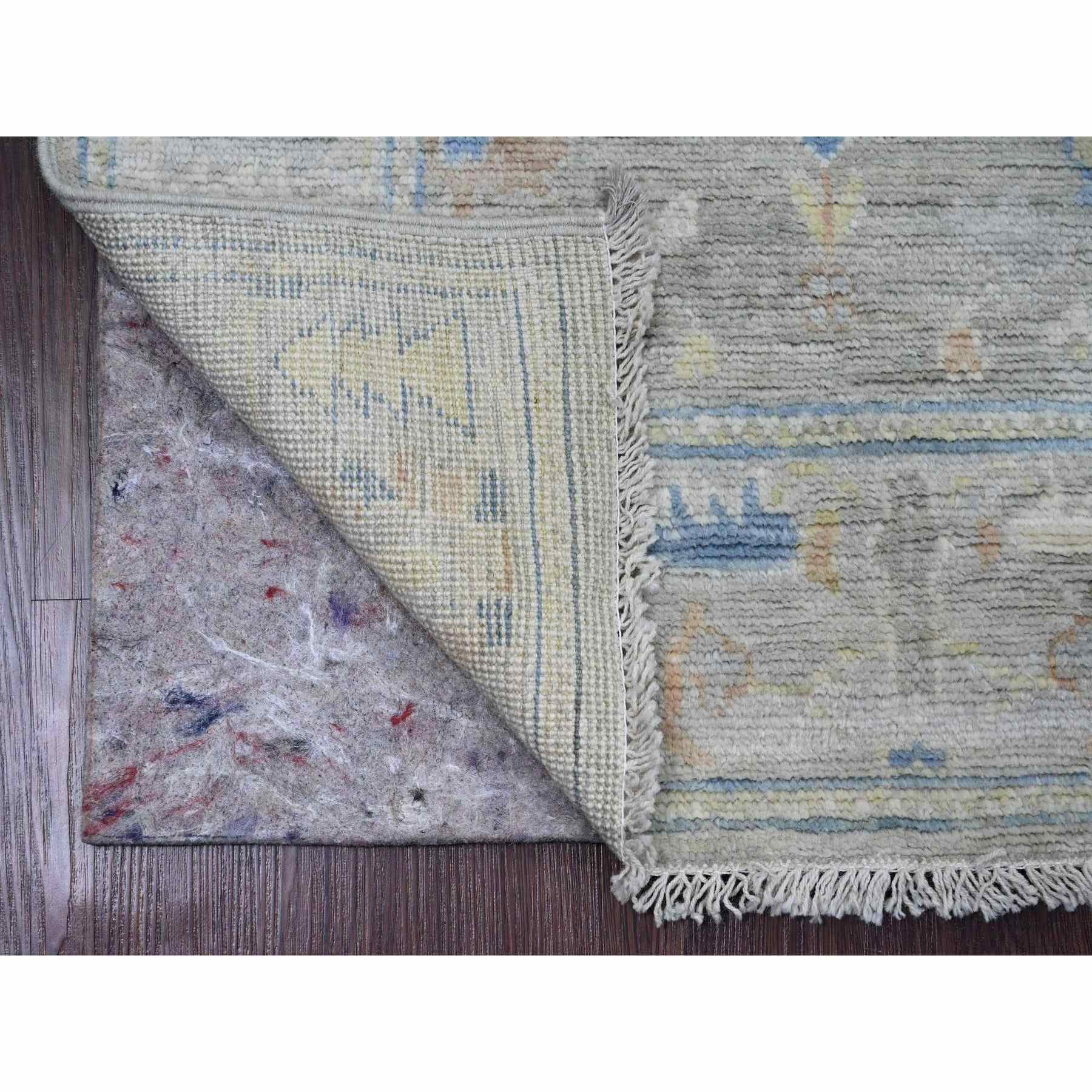 Oushak-And-Peshawar-Hand-Knotted-Rug-449455