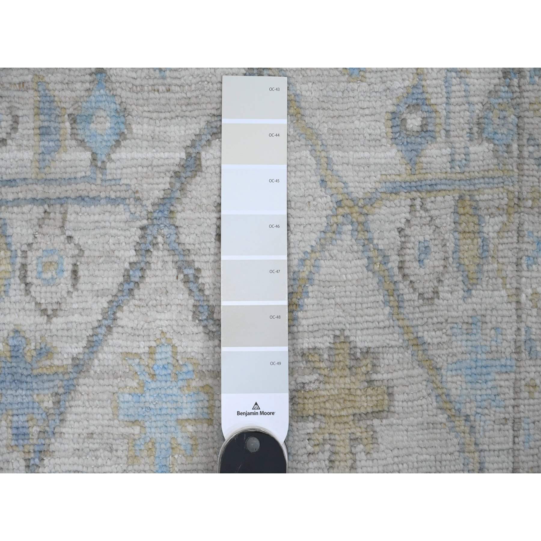 Oushak-And-Peshawar-Hand-Knotted-Rug-449460