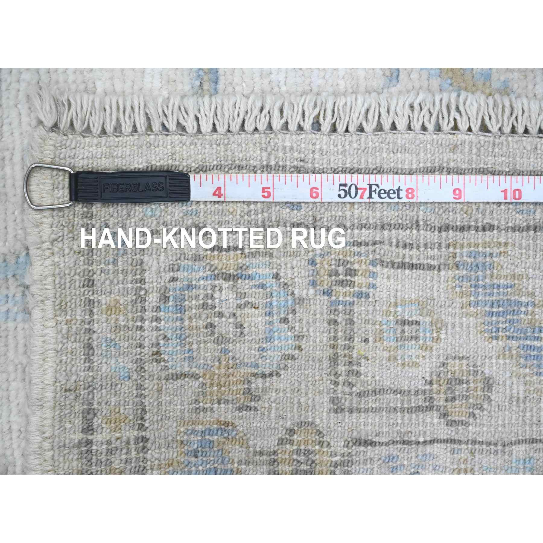 Oushak-And-Peshawar-Hand-Knotted-Rug-449460