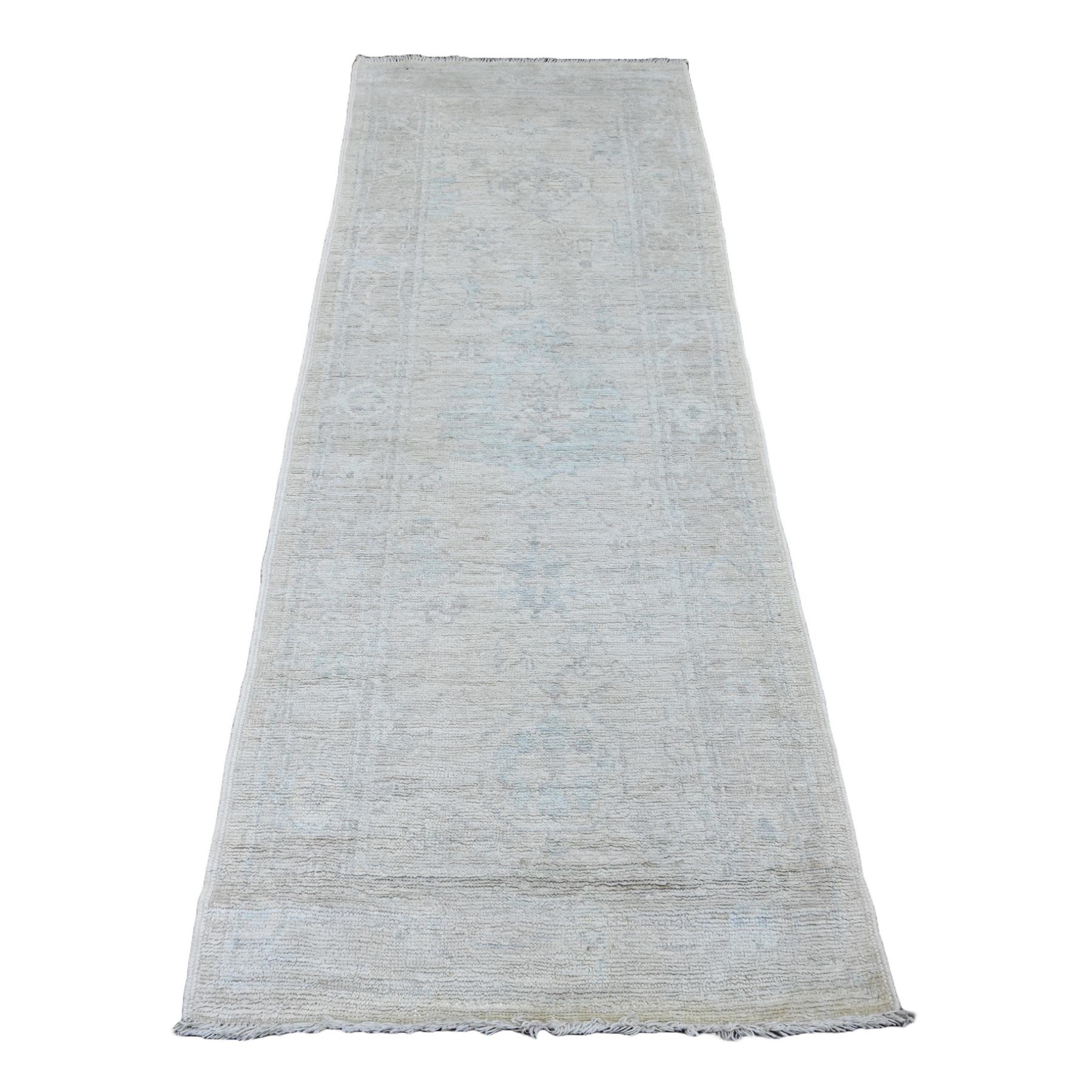 Oushak-And-Peshawar-Hand-Knotted-Rug-449465