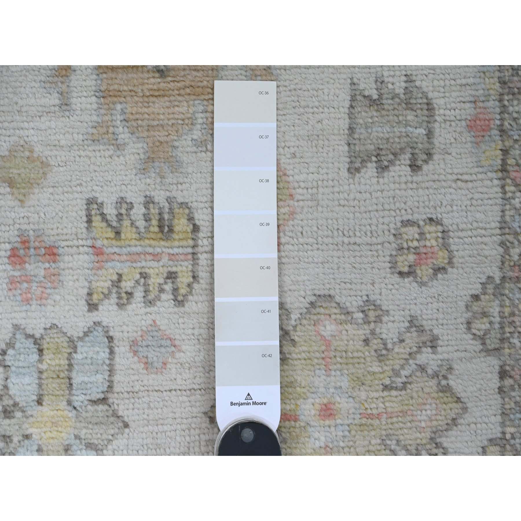 Oushak-And-Peshawar-Hand-Knotted-Rug-449510