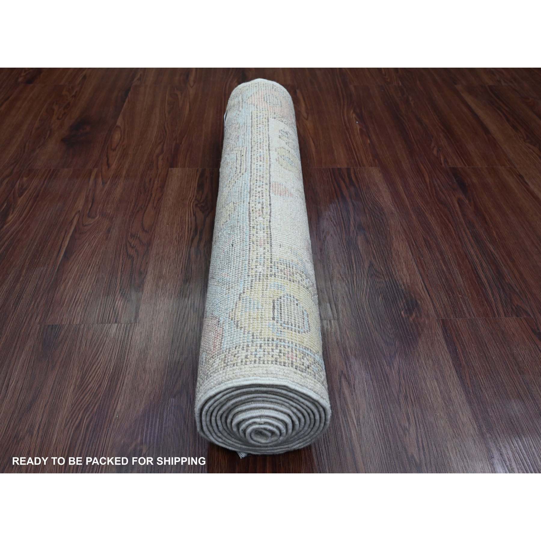 Oushak-And-Peshawar-Hand-Knotted-Rug-449510