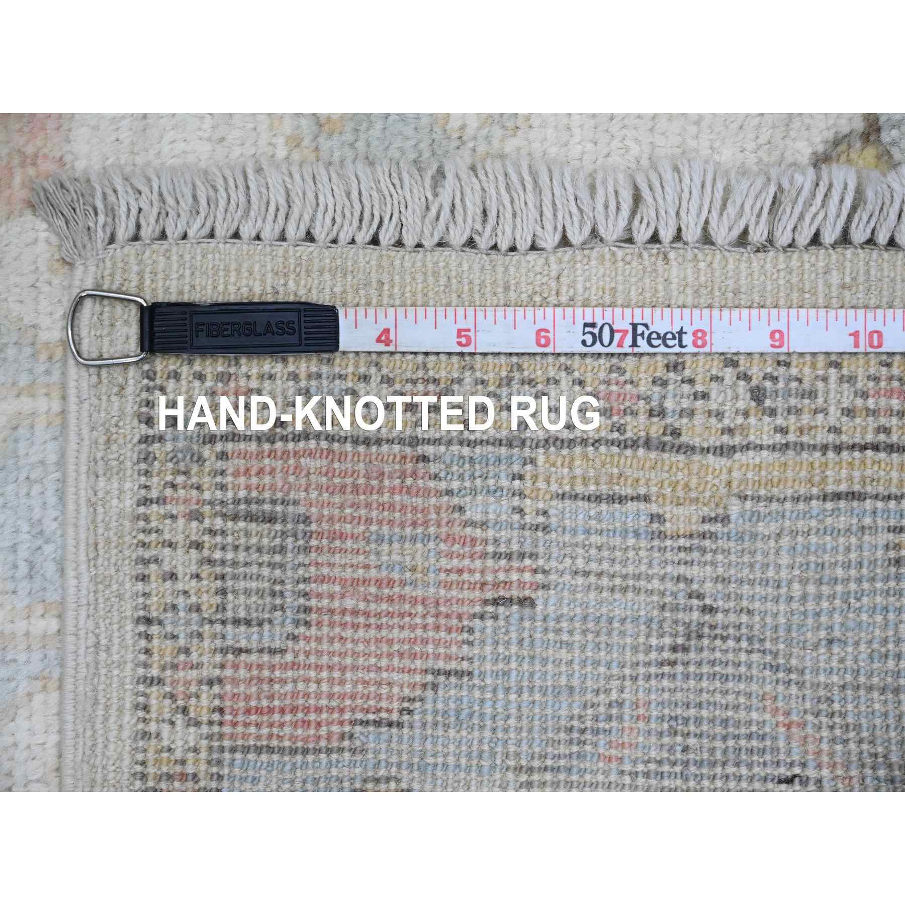 Oushak-And-Peshawar-Hand-Knotted-Rug-449510