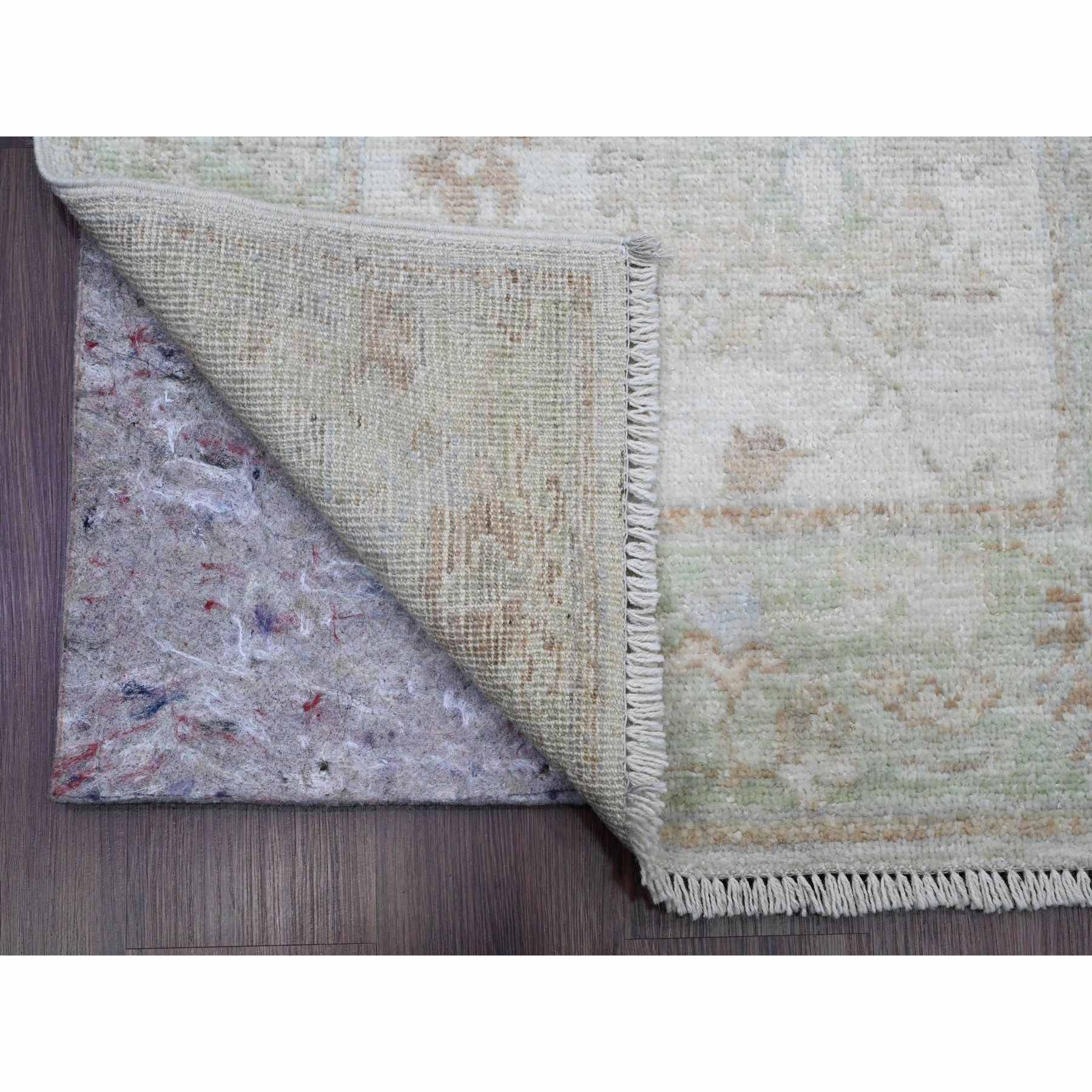 Oushak-And-Peshawar-Hand-Knotted-Rug-449535