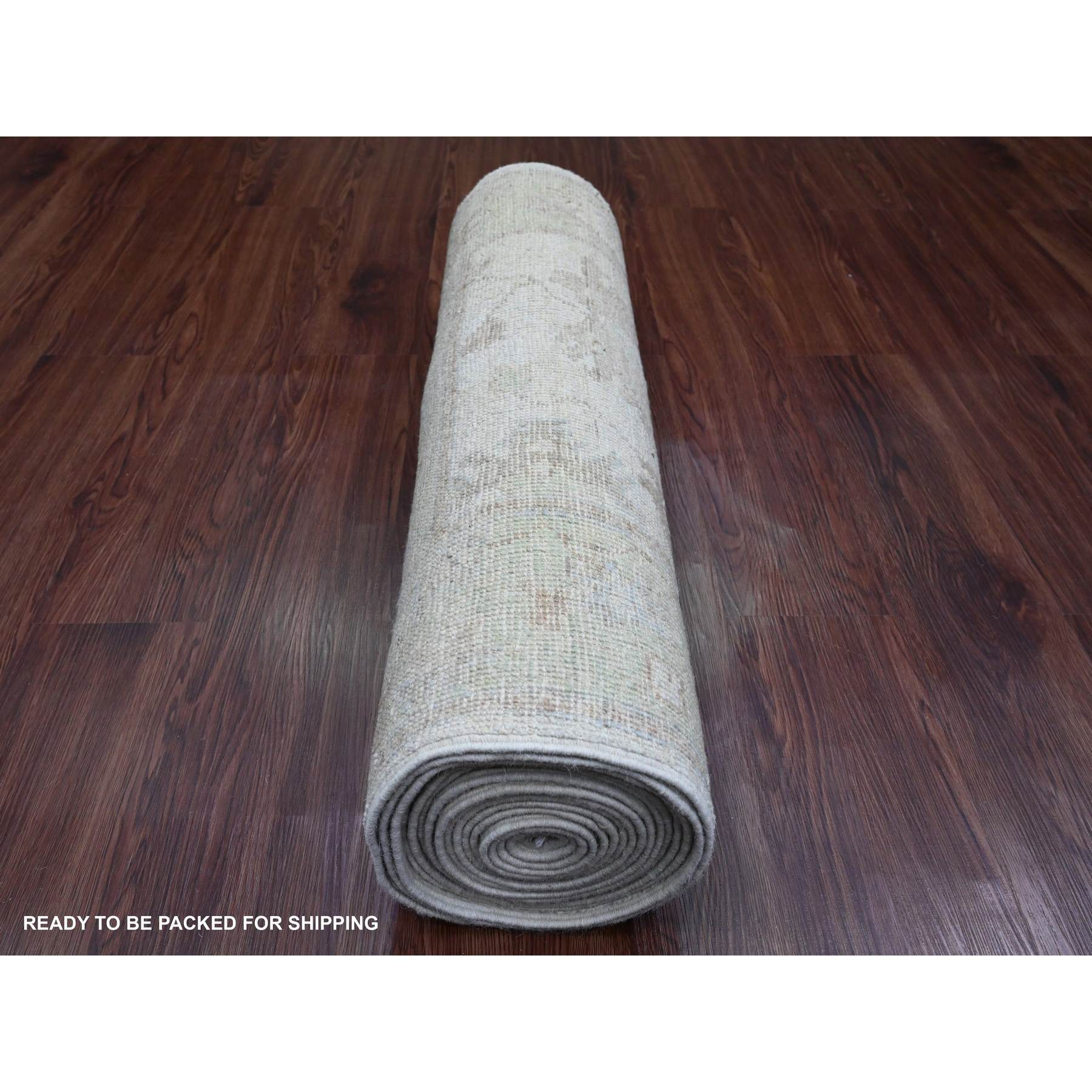Oushak-And-Peshawar-Hand-Knotted-Rug-449535