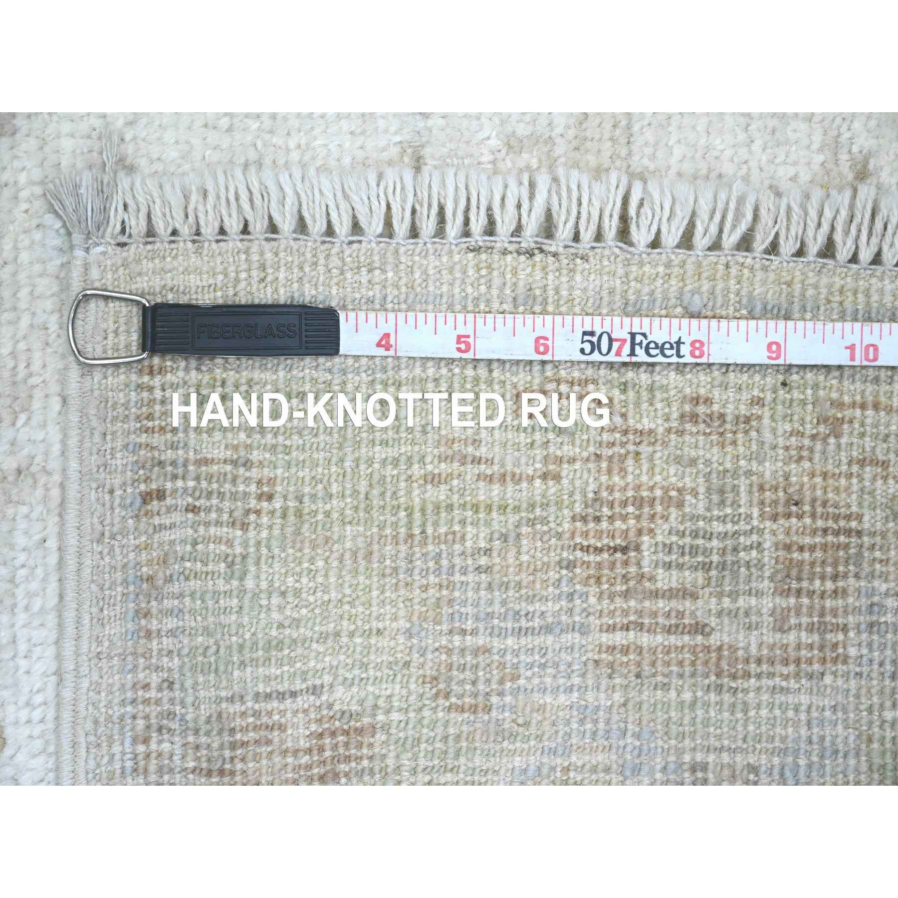 Oushak-And-Peshawar-Hand-Knotted-Rug-449535