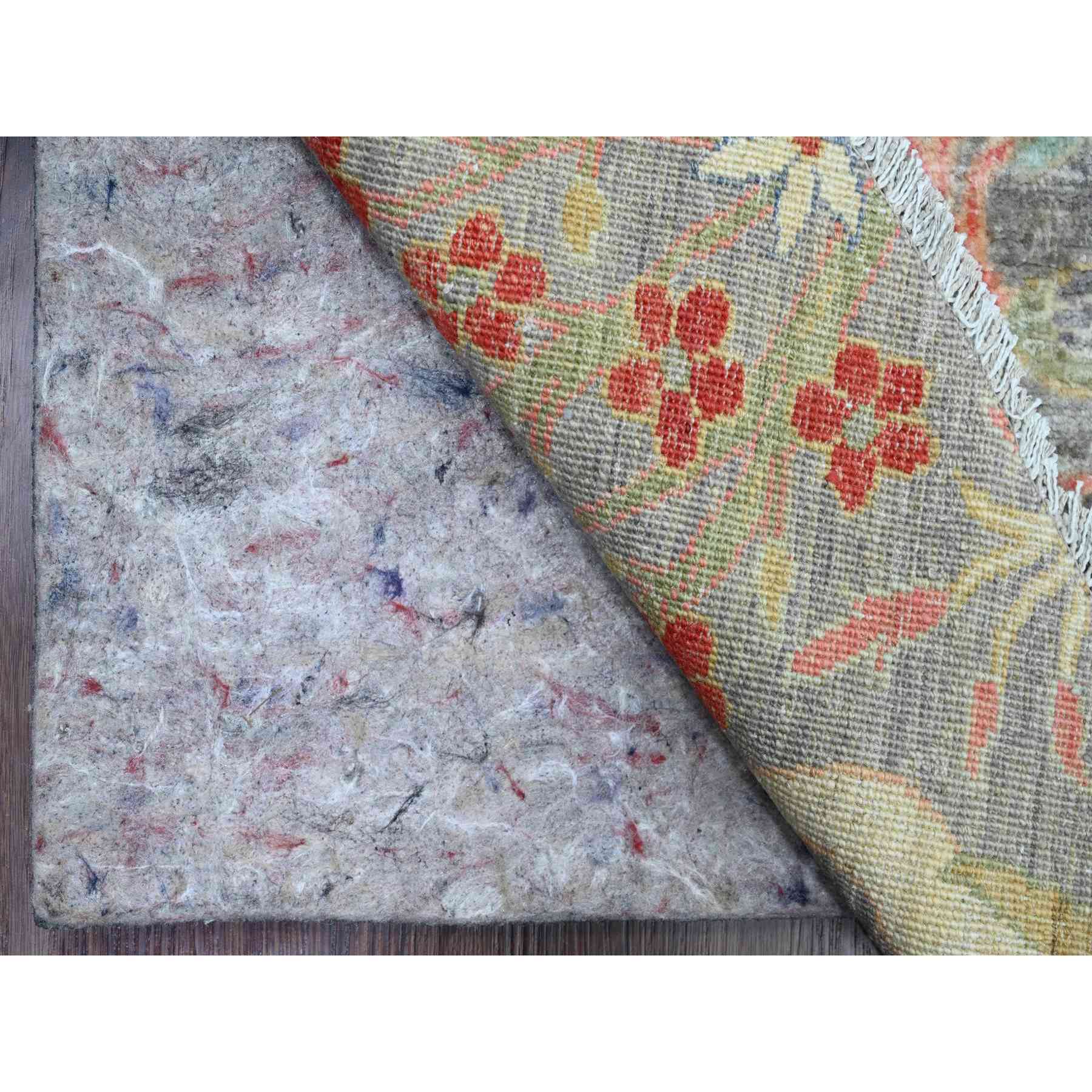 Oushak-And-Peshawar-Hand-Knotted-Rug-449540