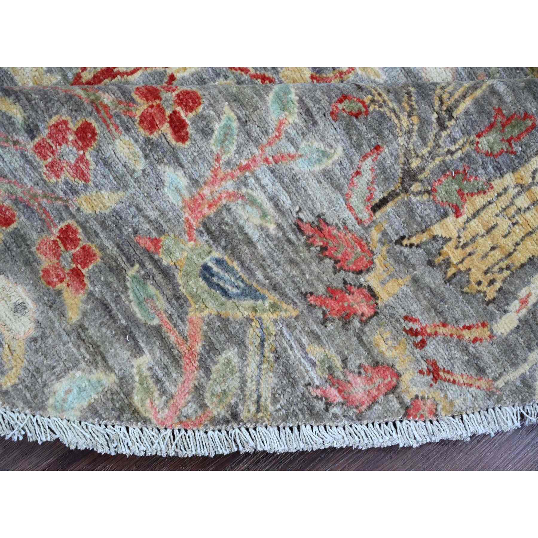 Oushak-And-Peshawar-Hand-Knotted-Rug-449540
