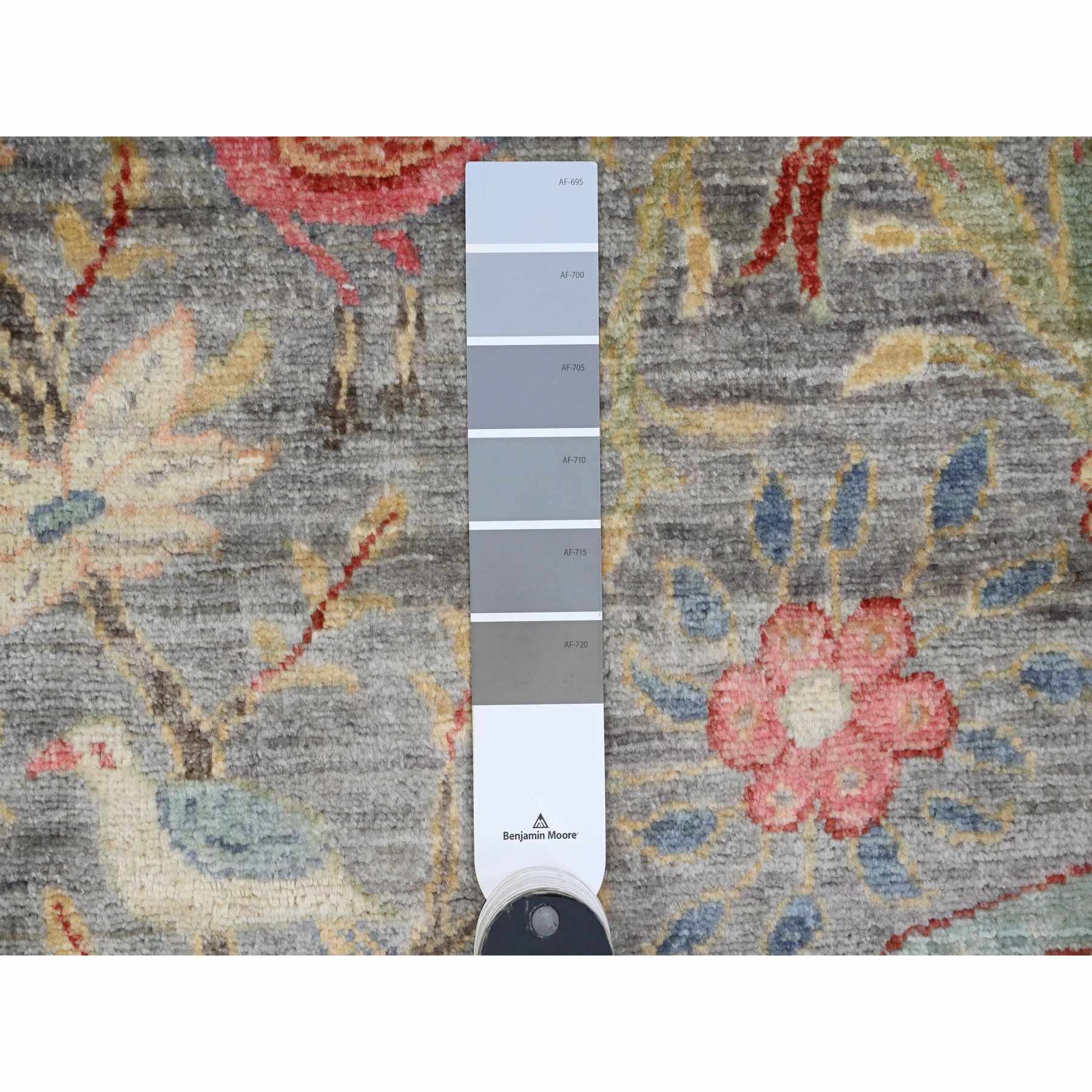 Oushak-And-Peshawar-Hand-Knotted-Rug-449540
