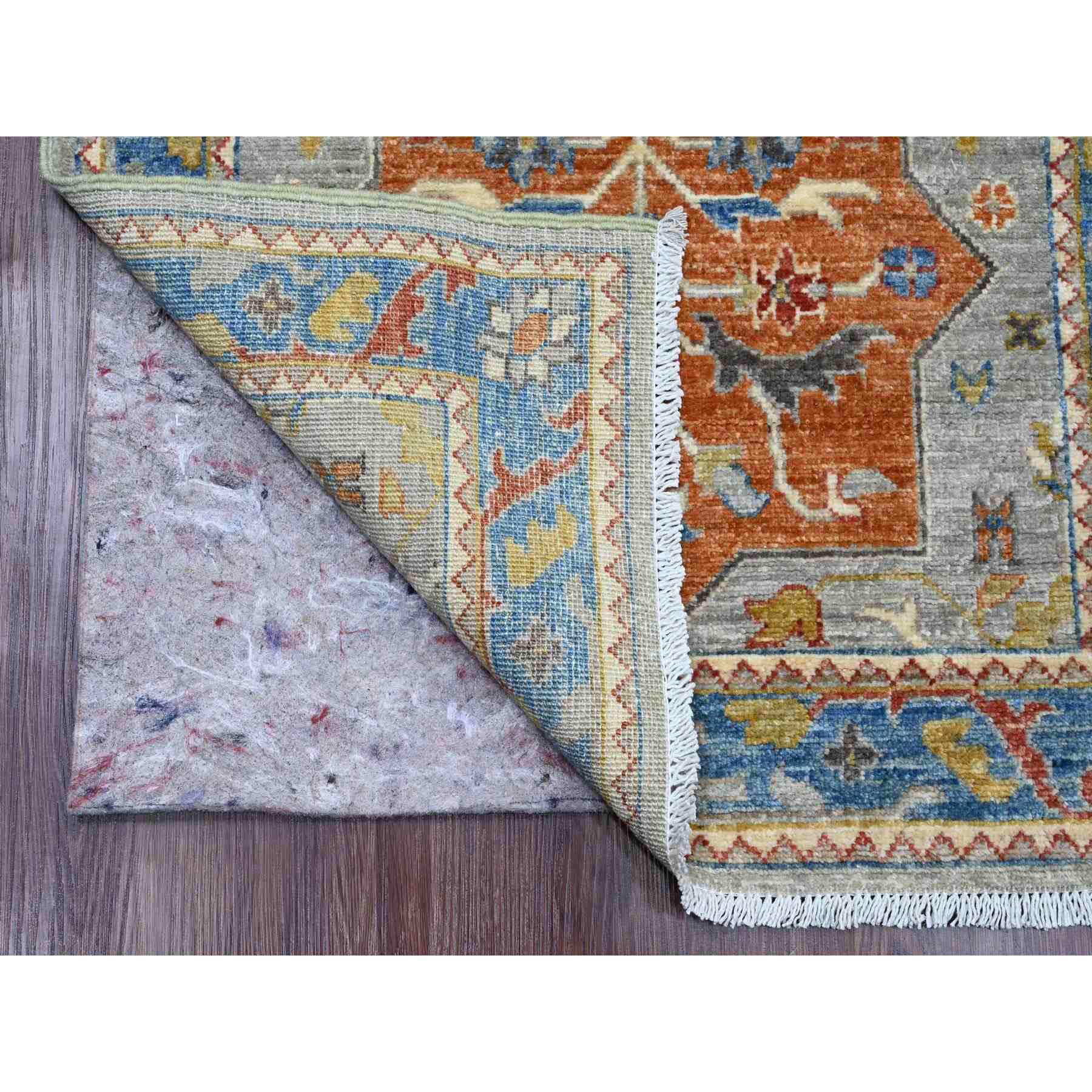 Oushak-And-Peshawar-Hand-Knotted-Rug-449560