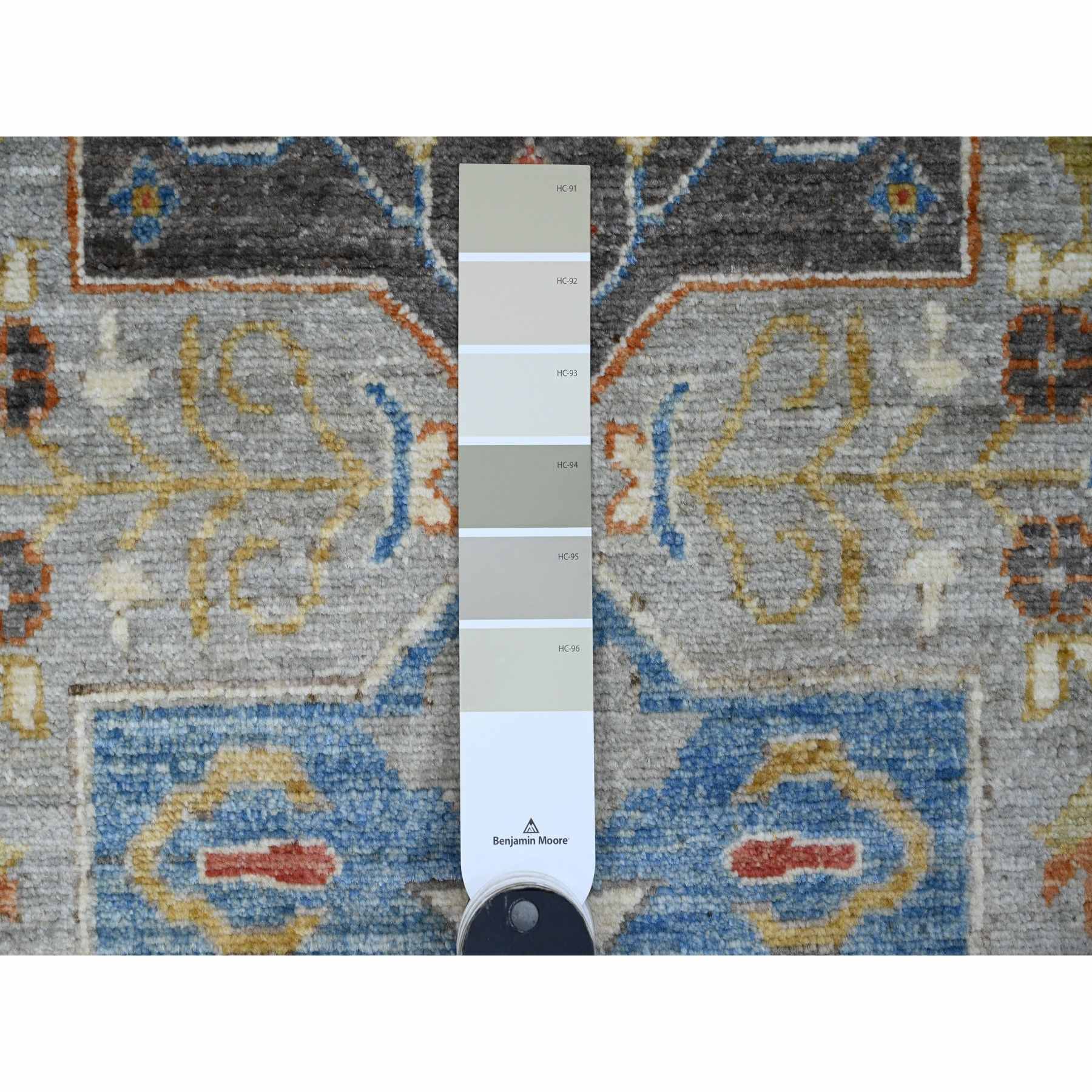 Oushak-And-Peshawar-Hand-Knotted-Rug-449560