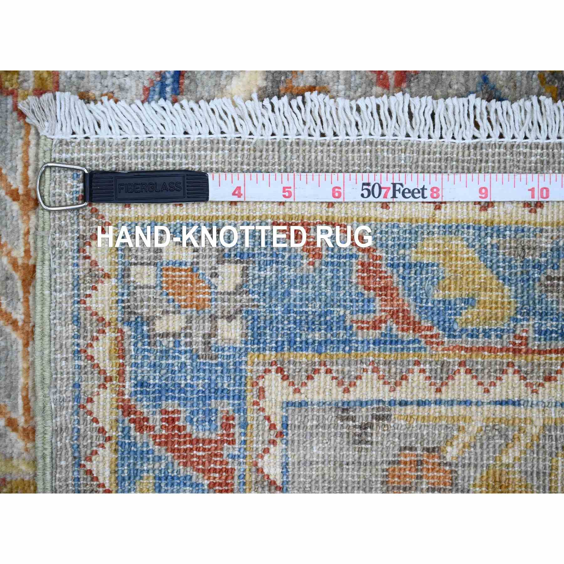 Oushak-And-Peshawar-Hand-Knotted-Rug-449560