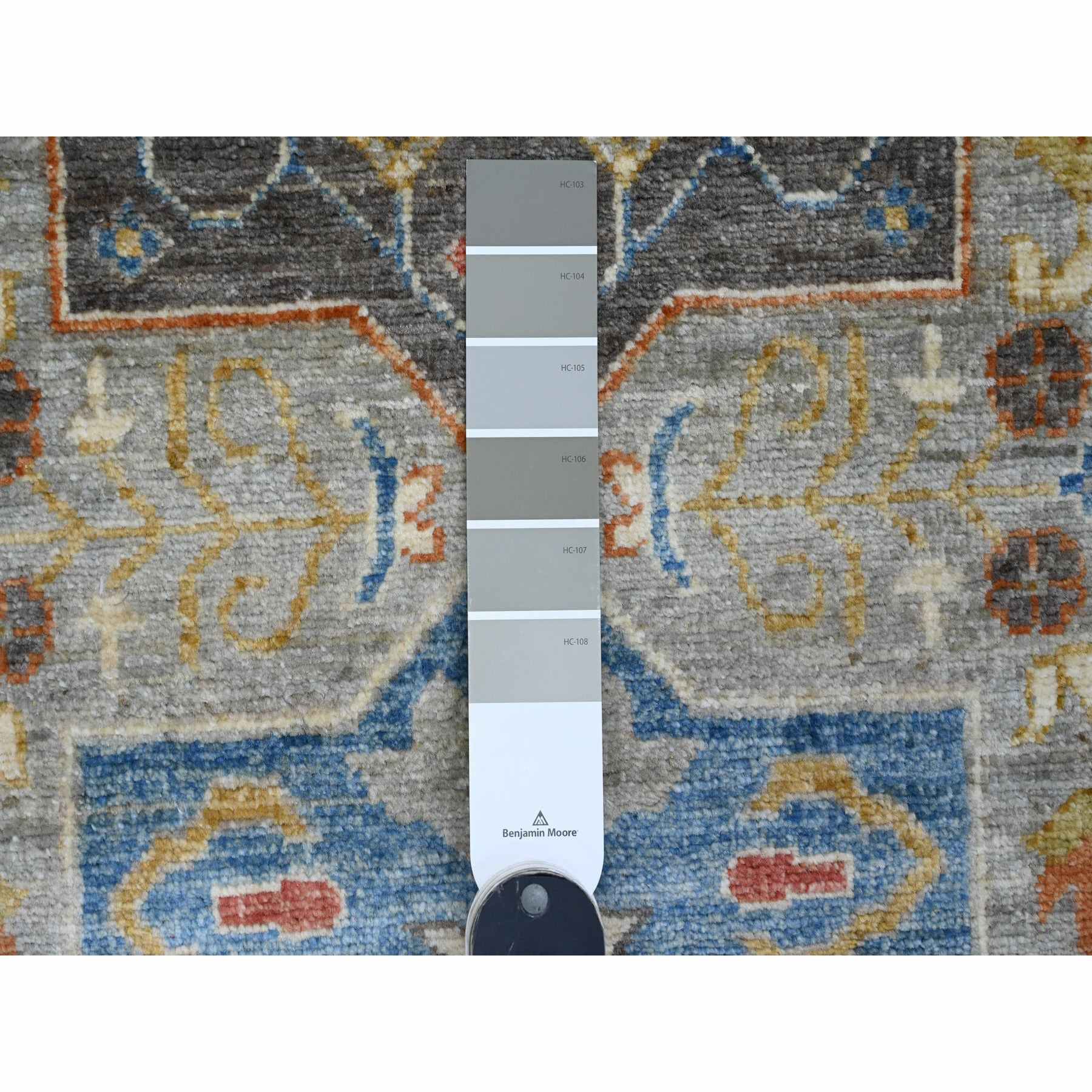 Oushak-And-Peshawar-Hand-Knotted-Rug-449585