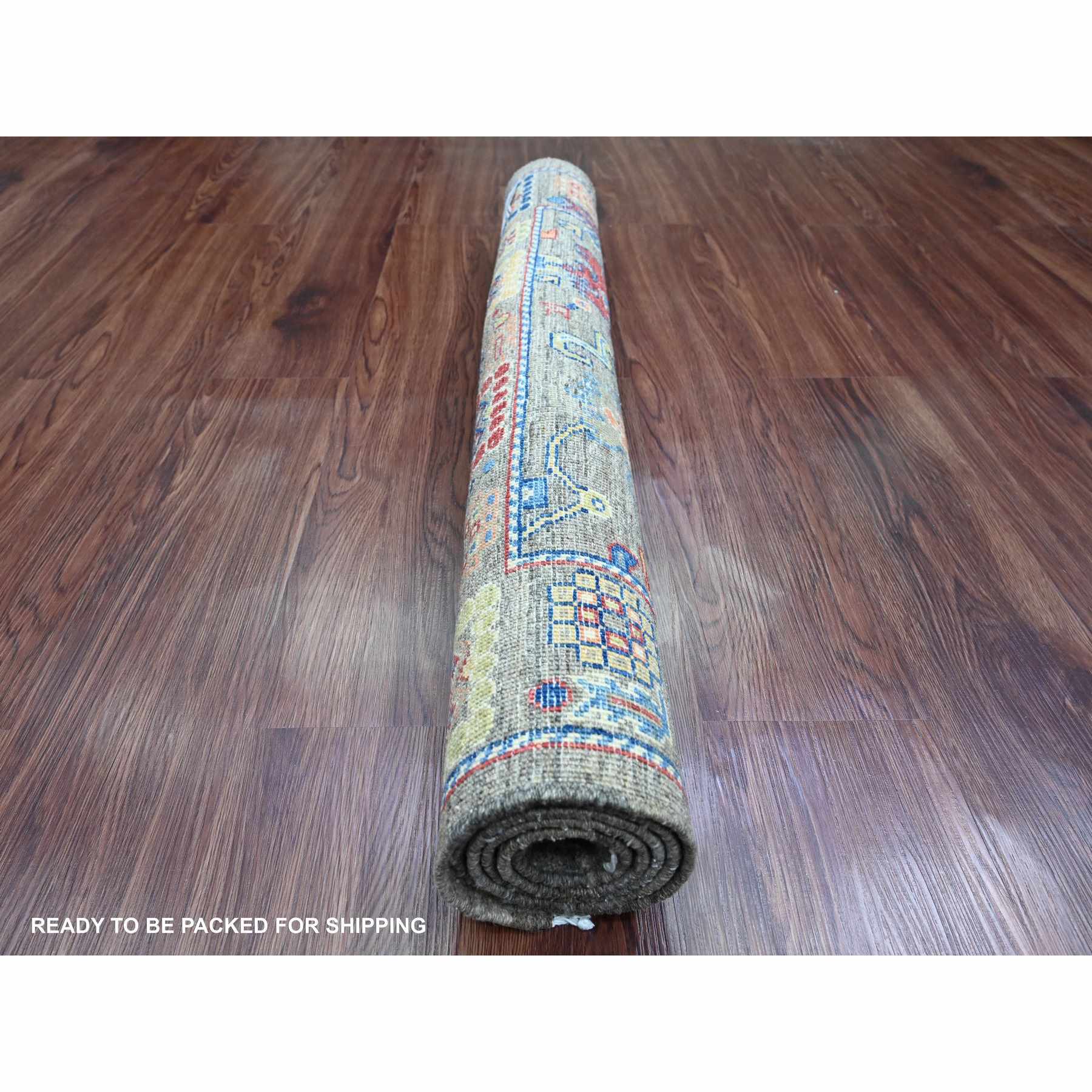 Oushak-And-Peshawar-Hand-Knotted-Rug-449590