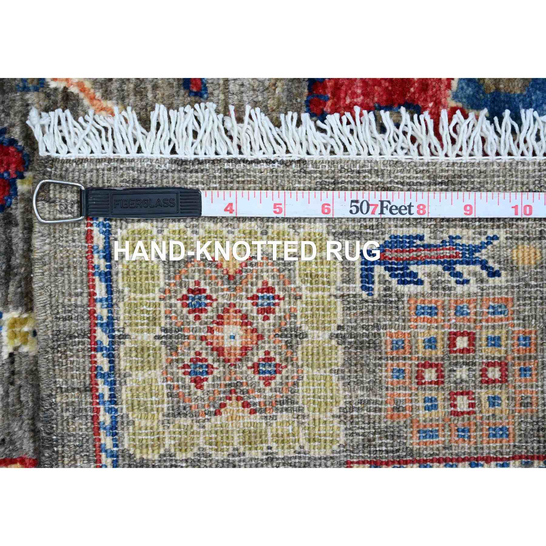 Oushak-And-Peshawar-Hand-Knotted-Rug-449590