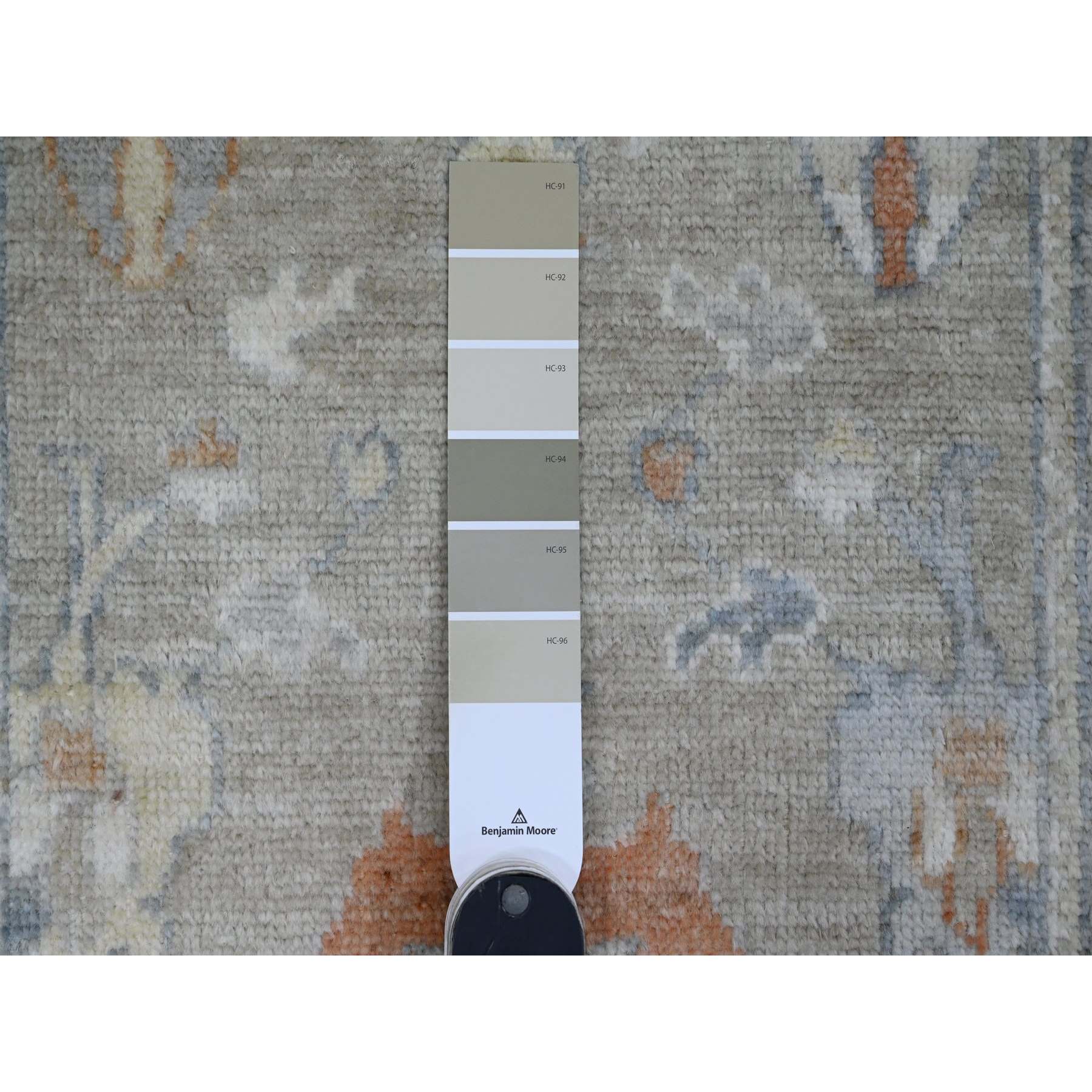 Oushak-And-Peshawar-Hand-Knotted-Rug-449610