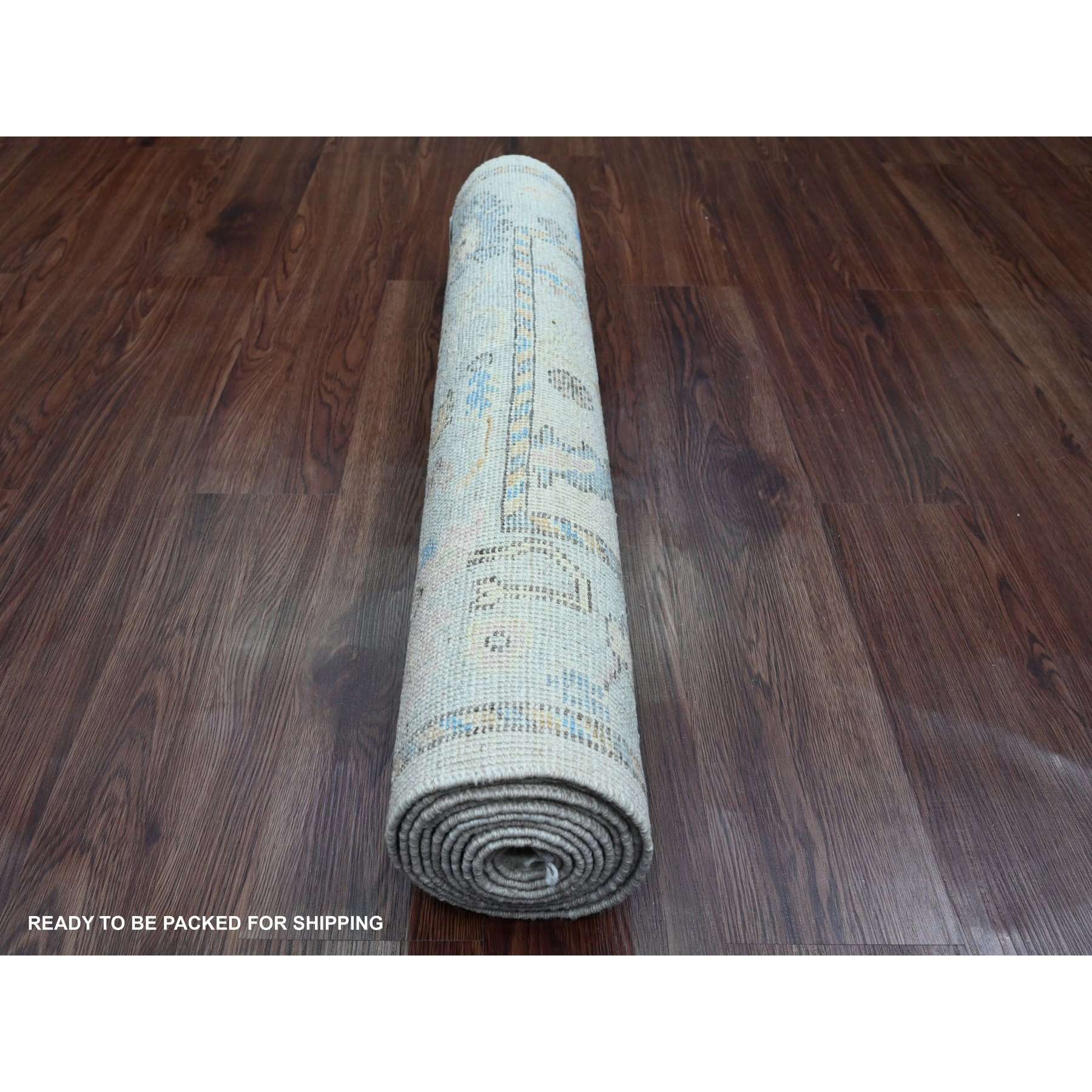 Oushak-And-Peshawar-Hand-Knotted-Rug-449630