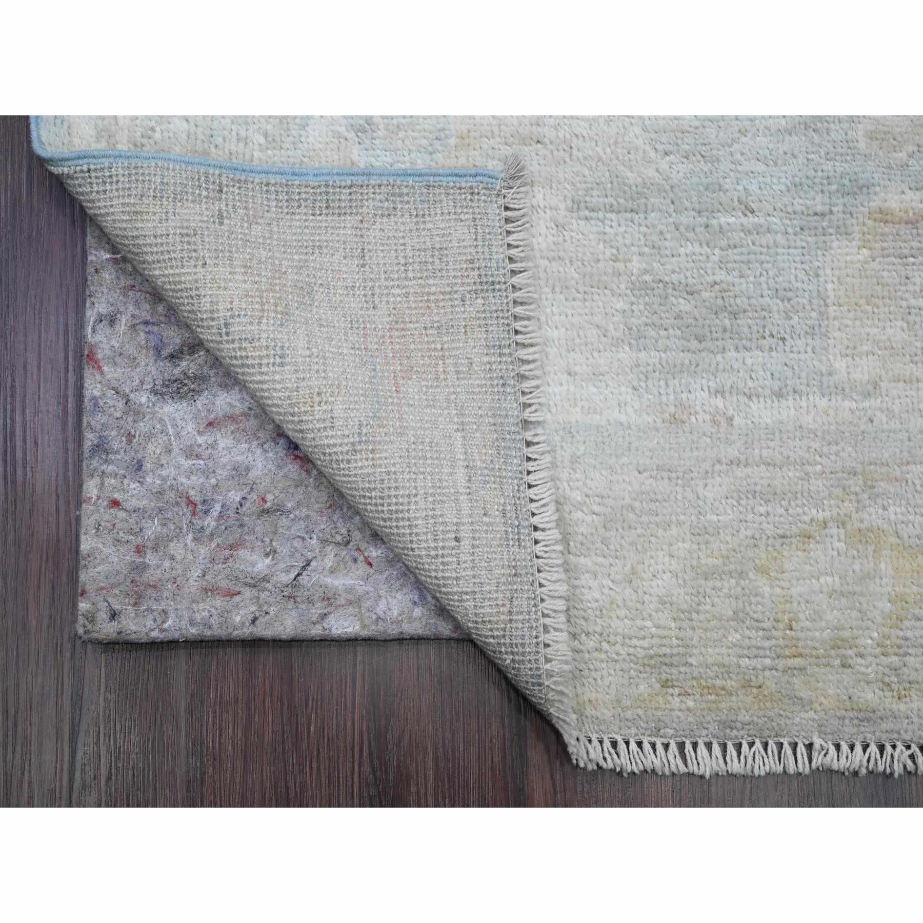 Oushak-And-Peshawar-Hand-Knotted-Rug-449640