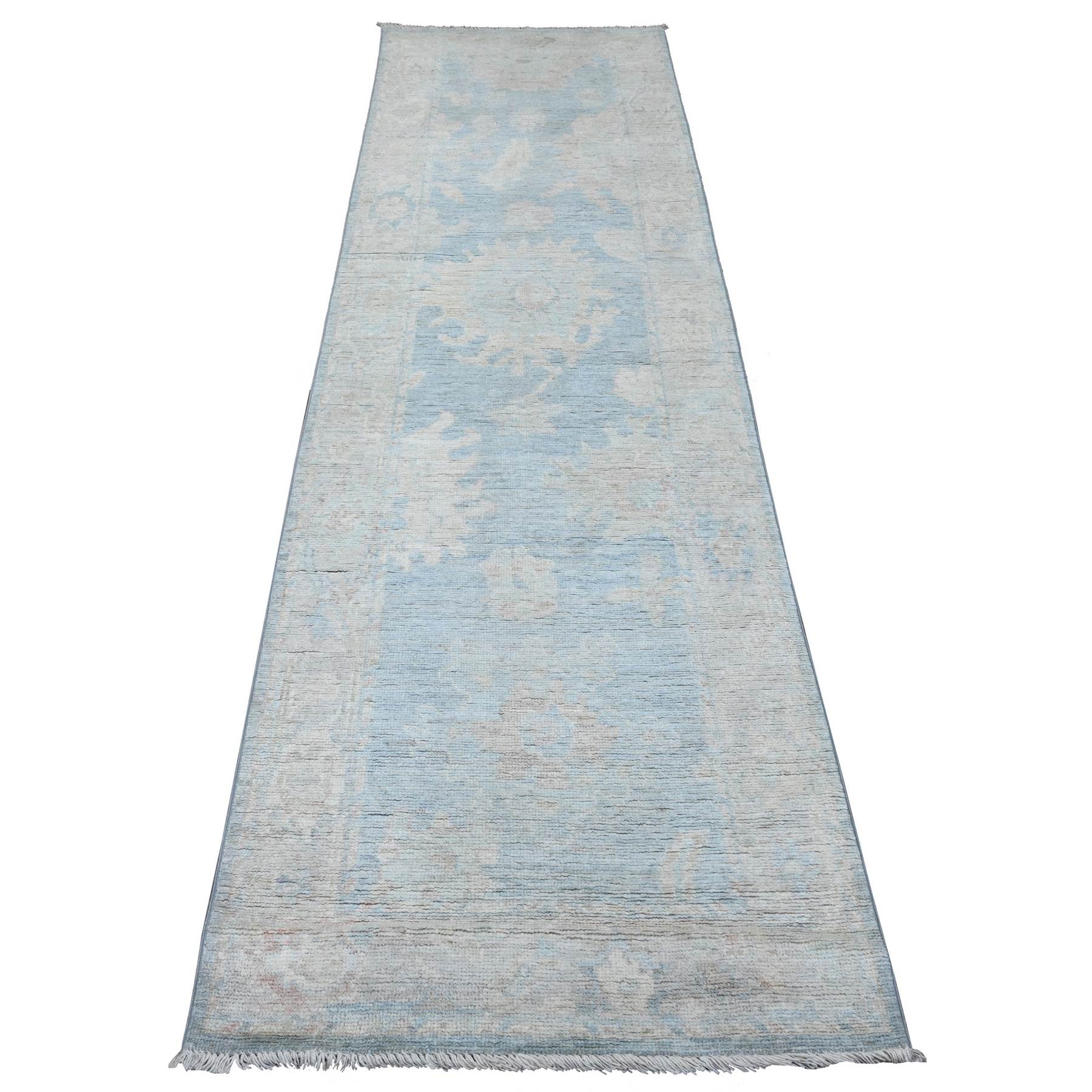 Oushak-And-Peshawar-Hand-Knotted-Rug-449690