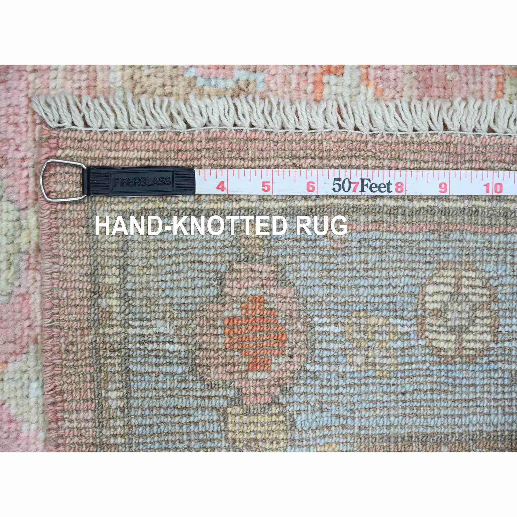 Oushak-And-Peshawar-Hand-Knotted-Rug-449695