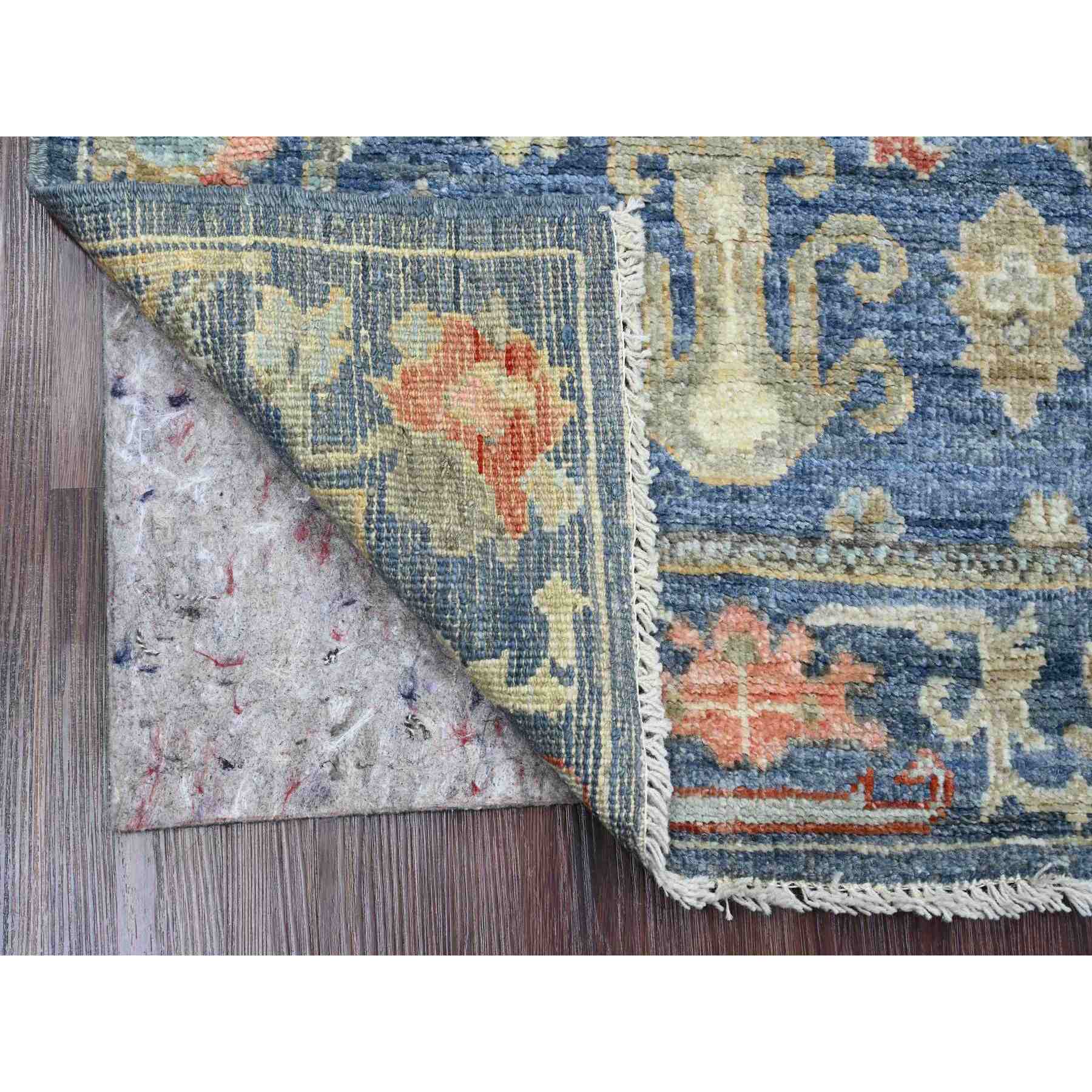 Oushak-And-Peshawar-Hand-Knotted-Rug-449715