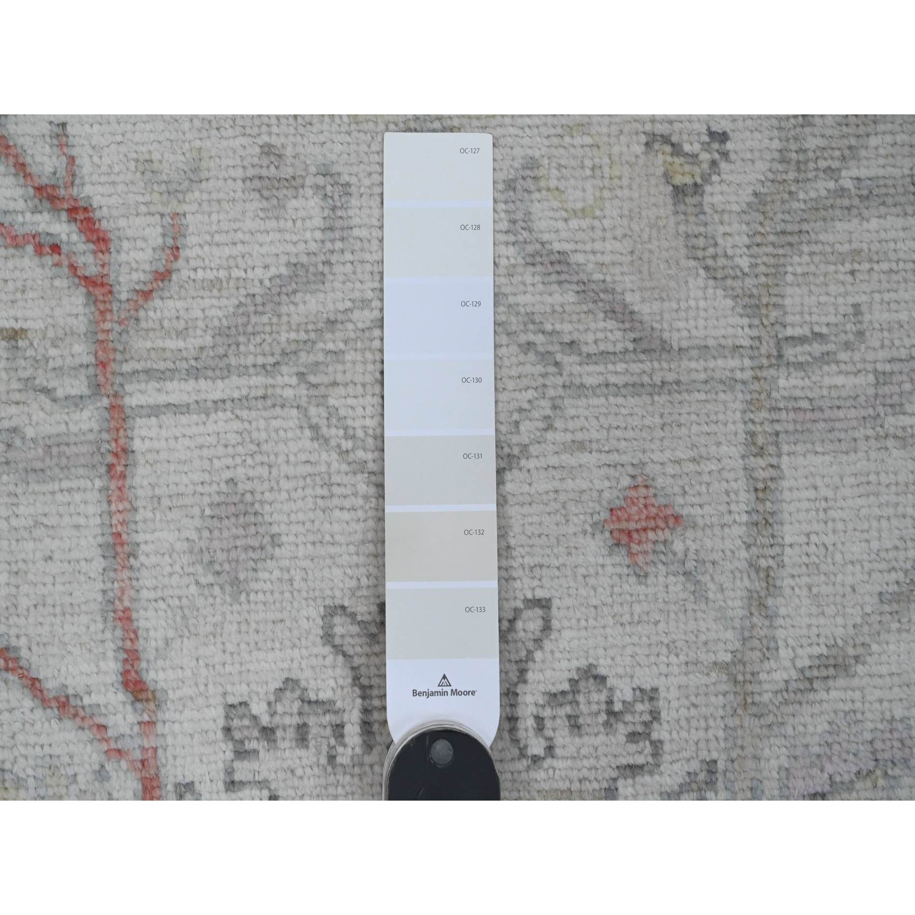 Oushak-And-Peshawar-Hand-Knotted-Rug-449720