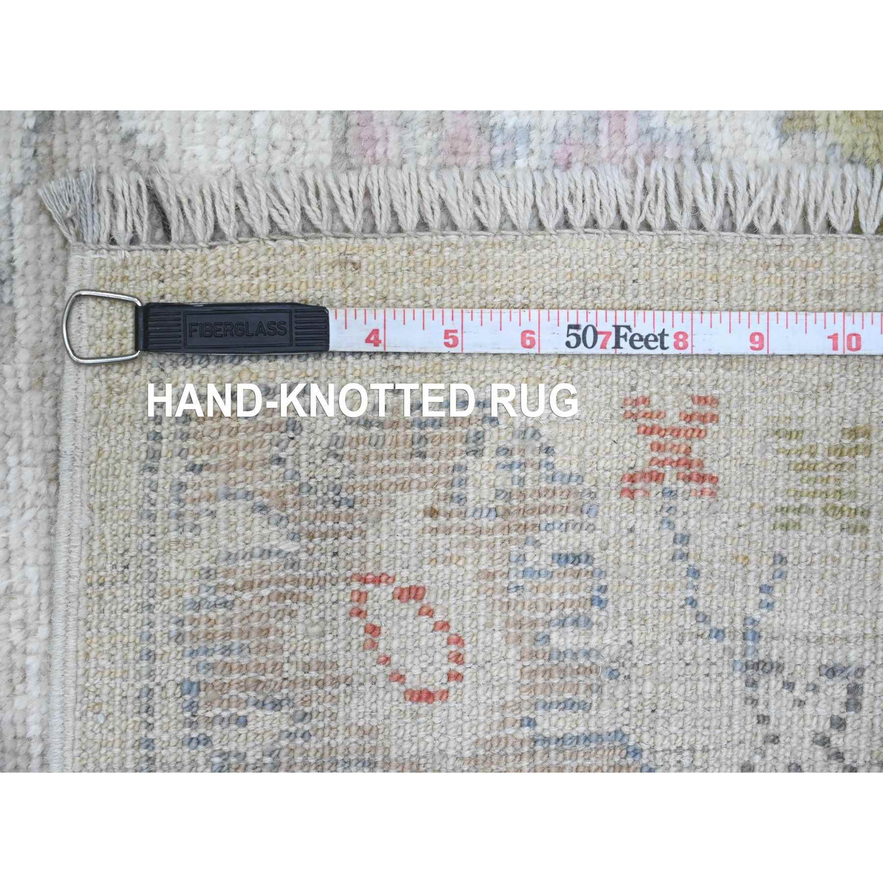 Oushak-And-Peshawar-Hand-Knotted-Rug-449720