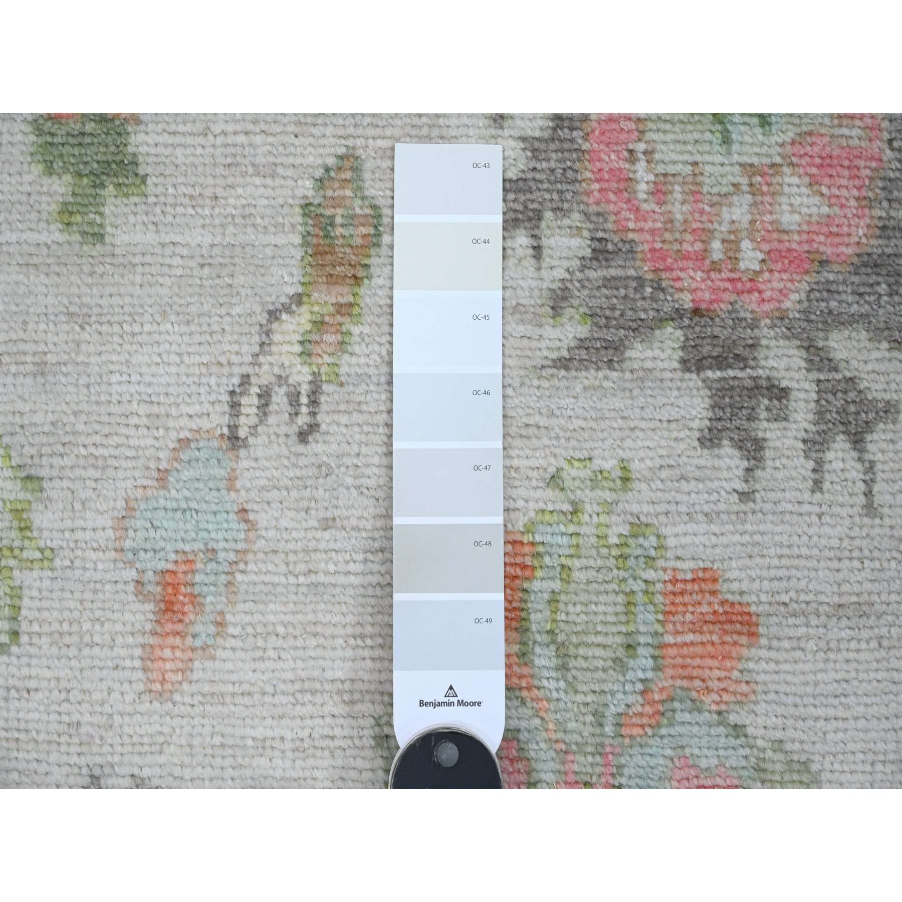 Oushak-And-Peshawar-Hand-Knotted-Rug-449745