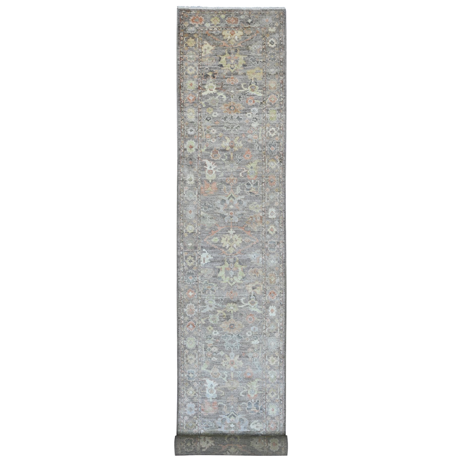 Oushak-And-Peshawar-Hand-Knotted-Rug-449750